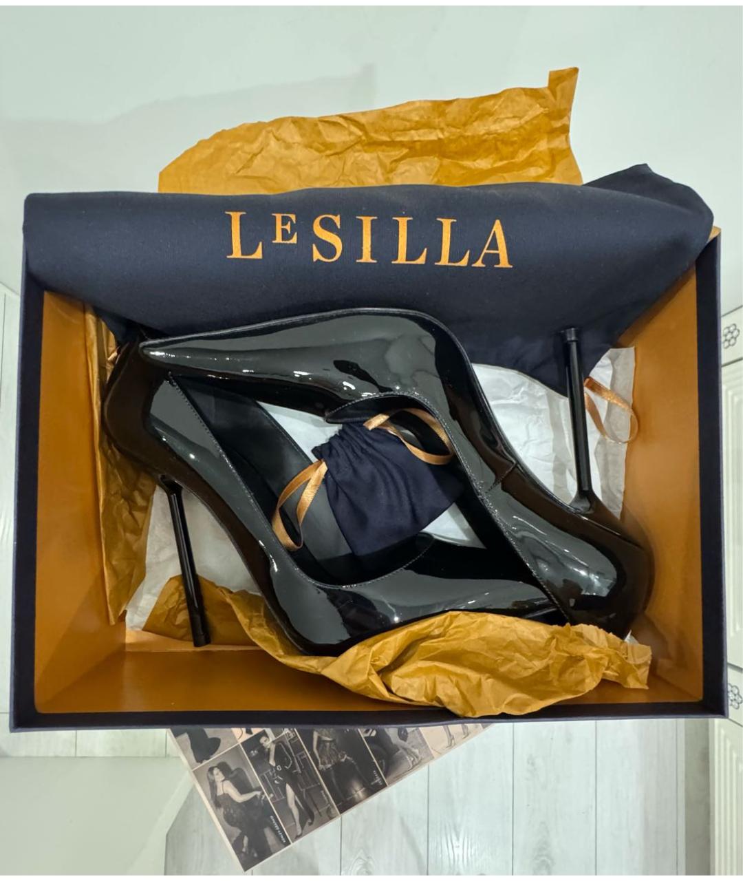 LE SILLA Черные туфли из лакированной кожи, фото 7