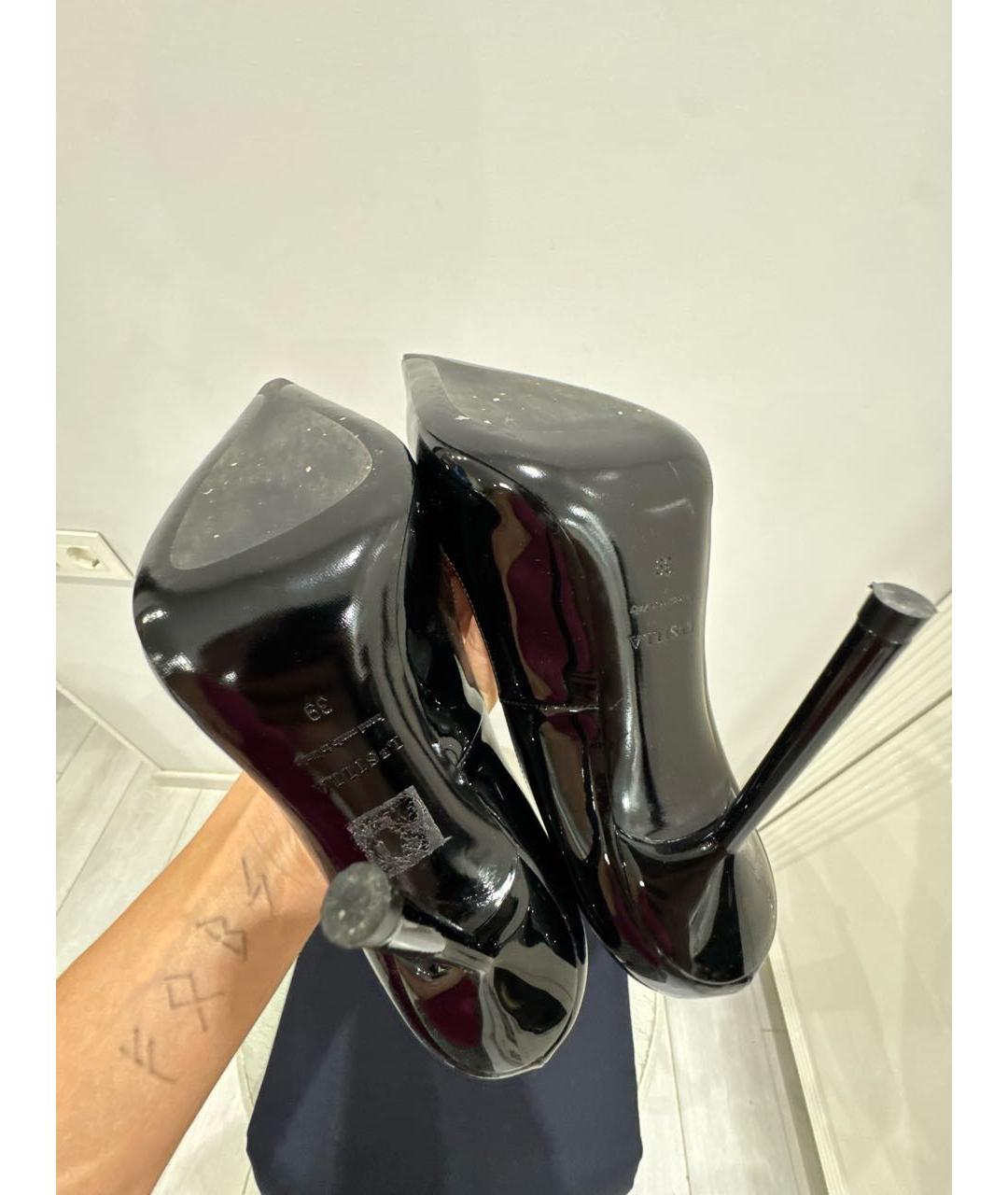 LE SILLA Черные туфли из лакированной кожи, фото 5