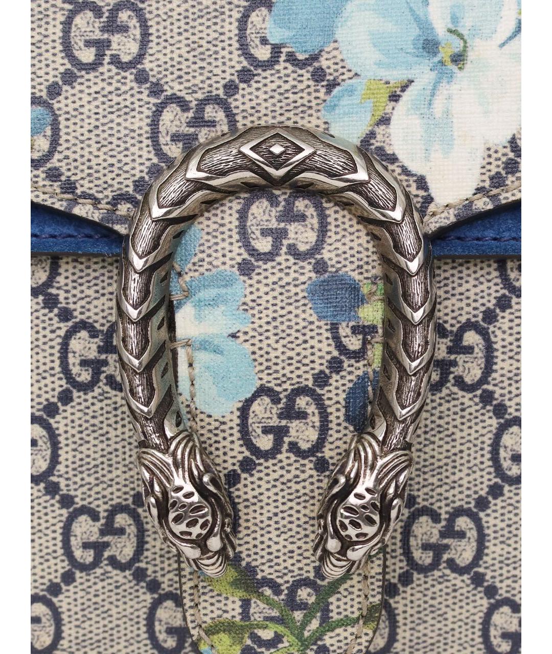 GUCCI Бежевая тканевая сумка через плечо, фото 7