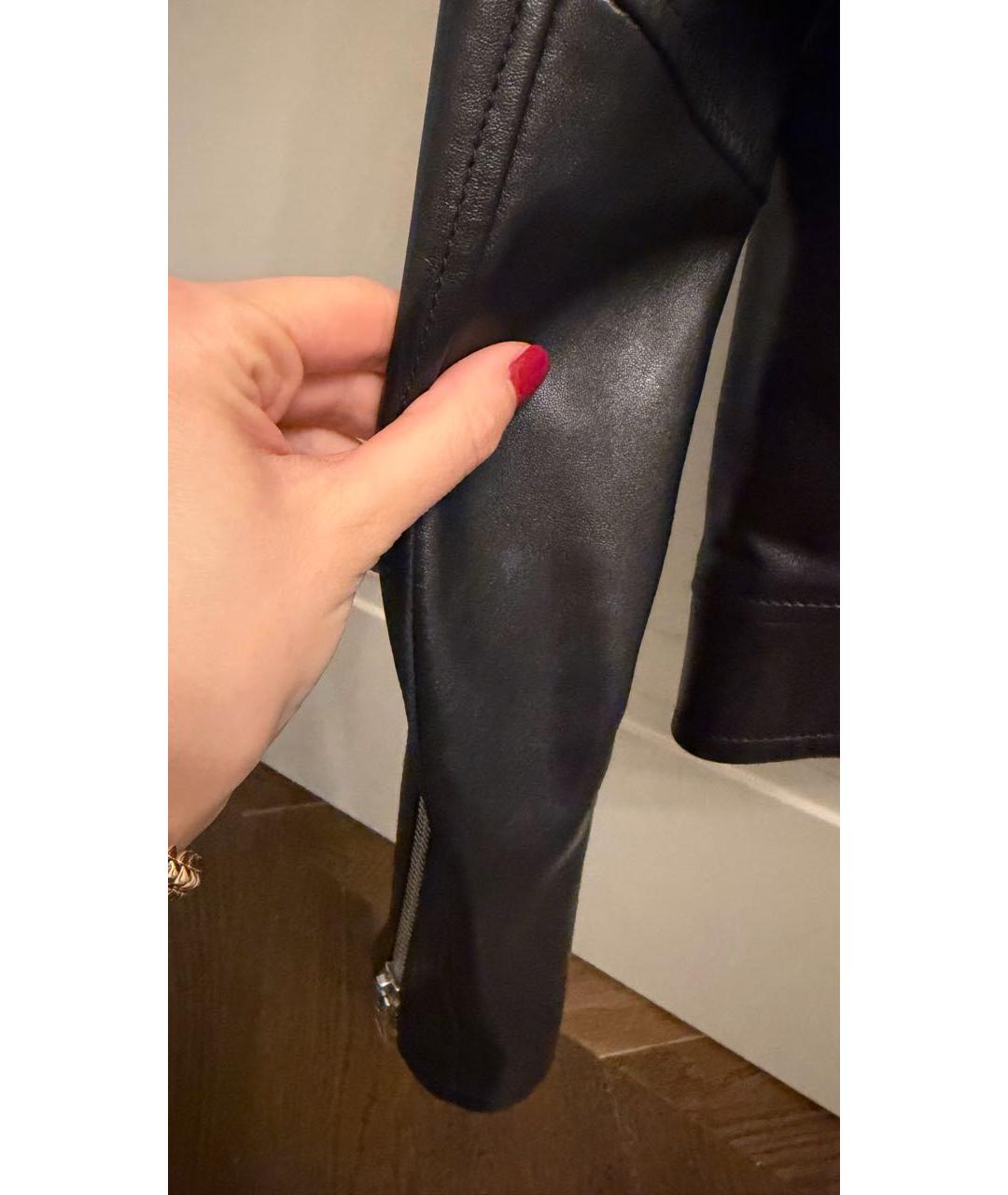 SAINT LAURENT Черная кожаная куртка, фото 7