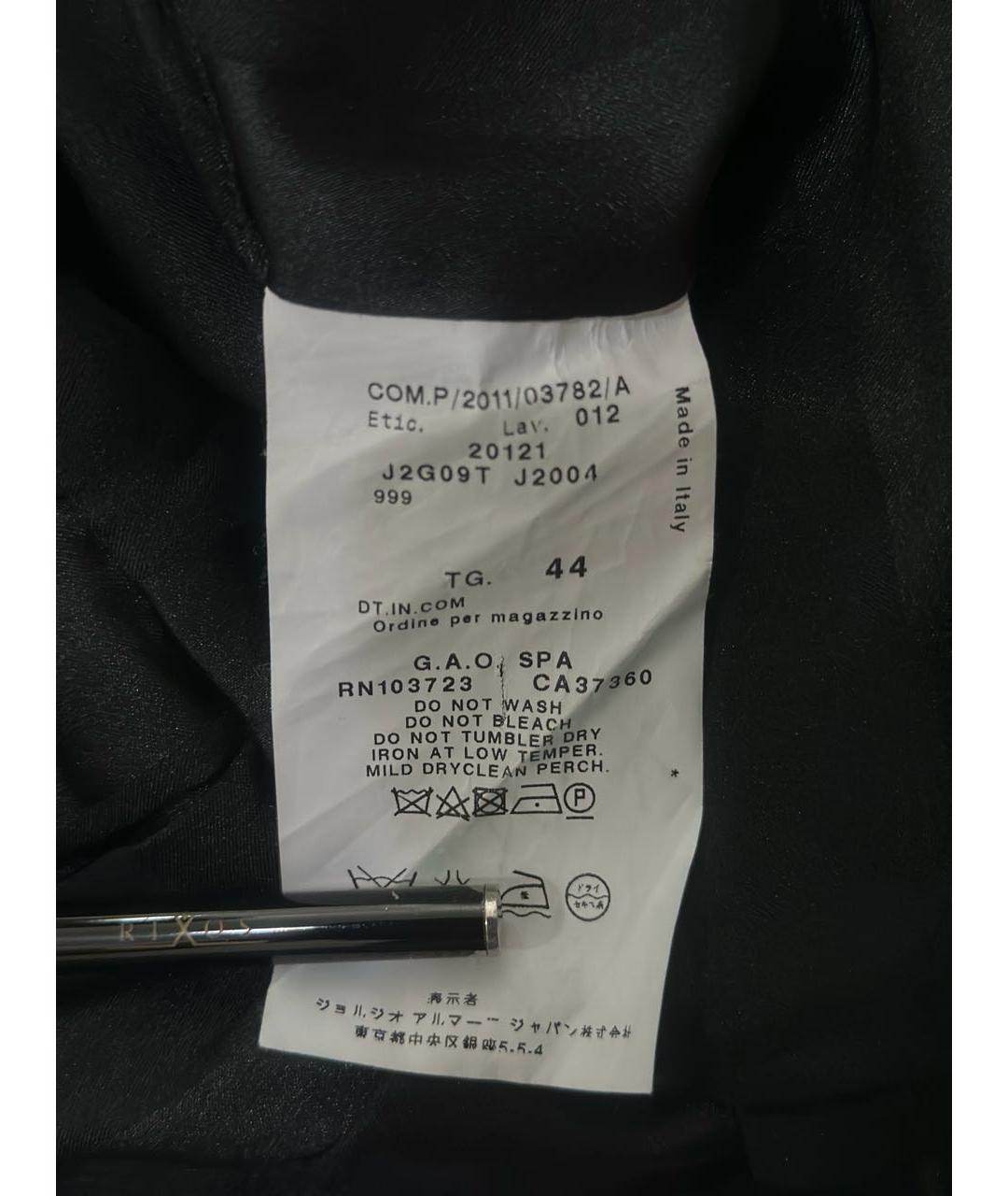 EMPORIO ARMANI Черный вискозный жакет/пиджак, фото 7