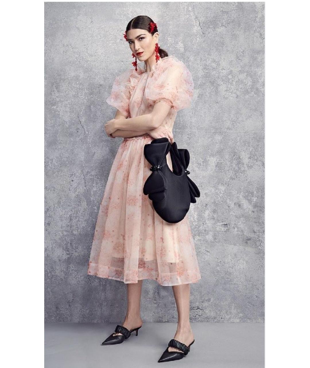 SIMONE ROCHA Черная синтетическая сумка с короткими ручками, фото 8