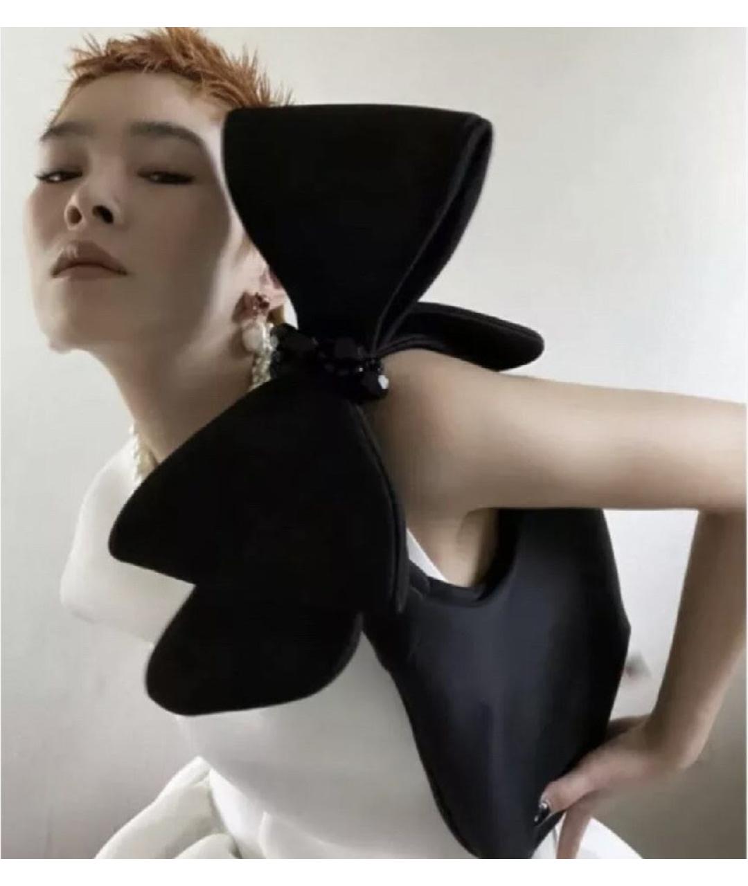 SIMONE ROCHA Черная синтетическая сумка с короткими ручками, фото 9