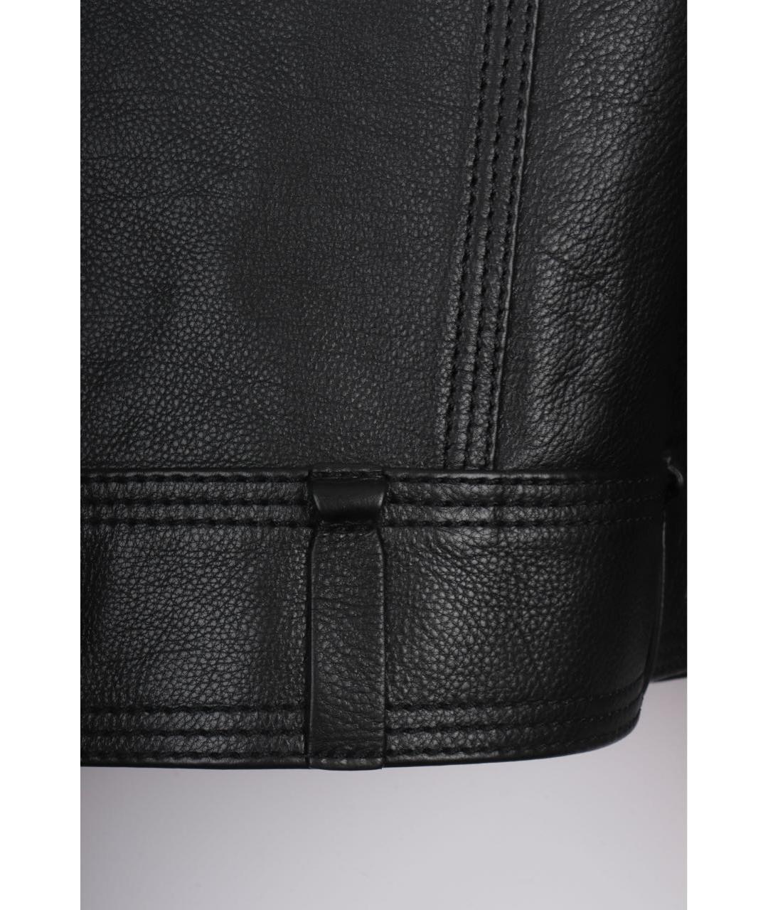 LOUIS VUITTON Черная кожаная куртка, фото 6