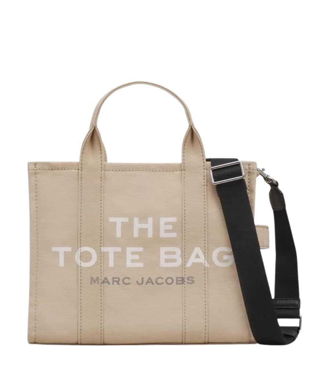 MARC JACOBS Бежевая тканевая сумка тоут, фото 1