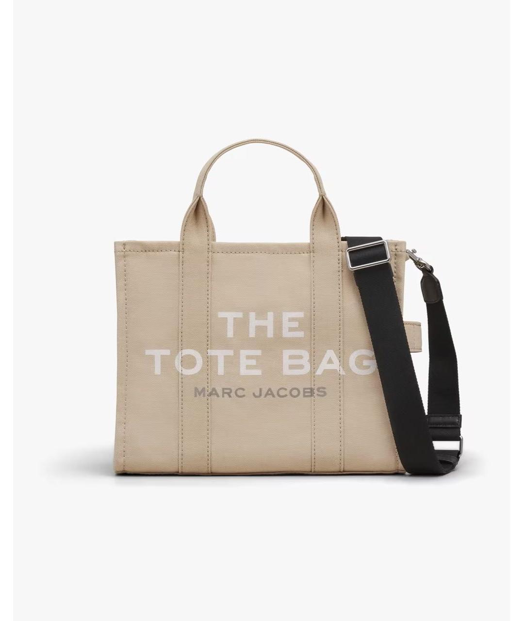 MARC JACOBS Бежевая тканевая сумка тоут, фото 6