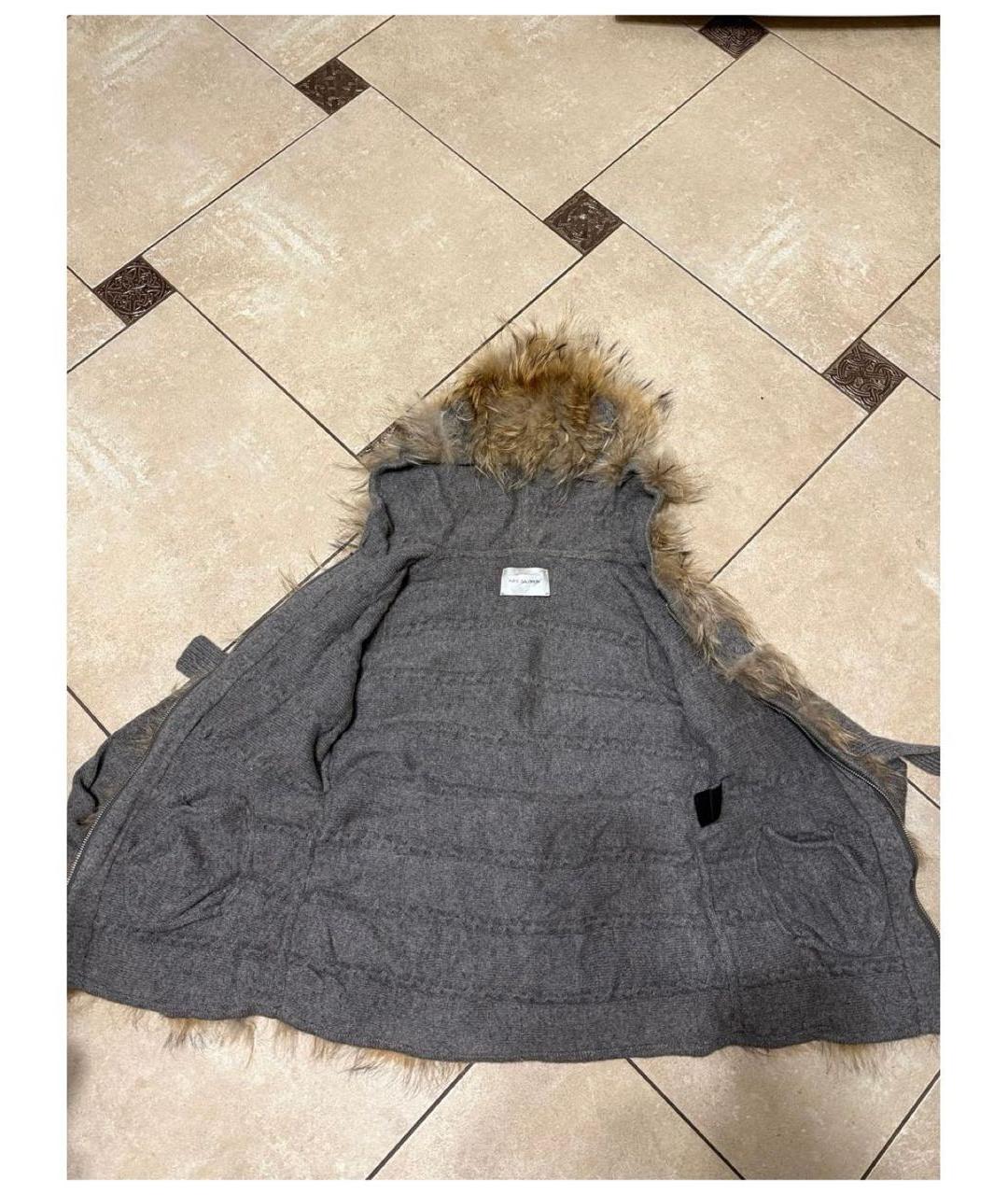 YVES SALOMON Антрацитовый кашемировый кардиган, фото 7