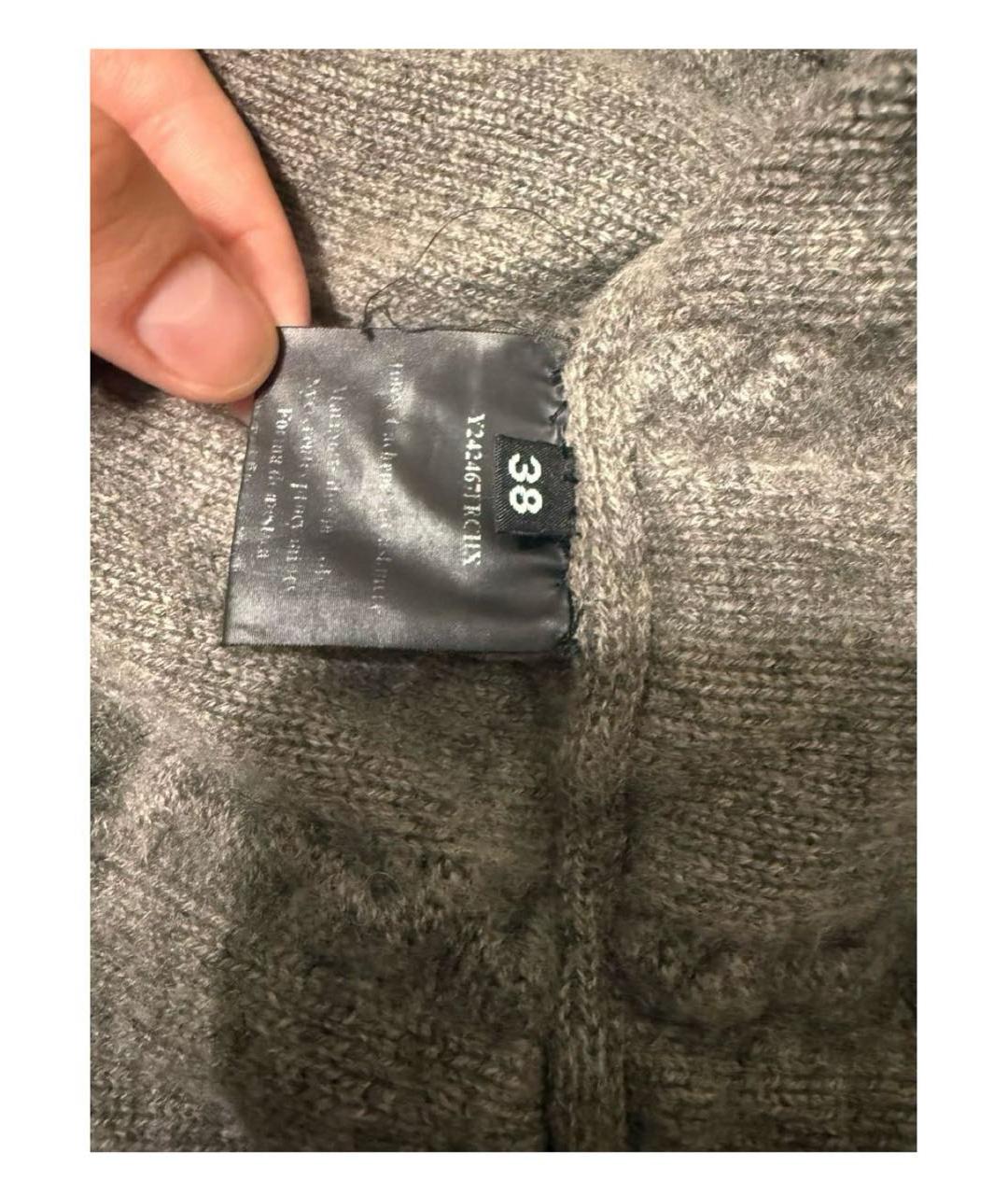 YVES SALOMON Антрацитовый кашемировый кардиган, фото 4