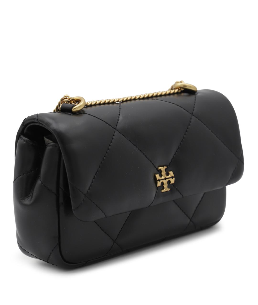 TORY BURCH Черная кожаная сумка через плечо, фото 2