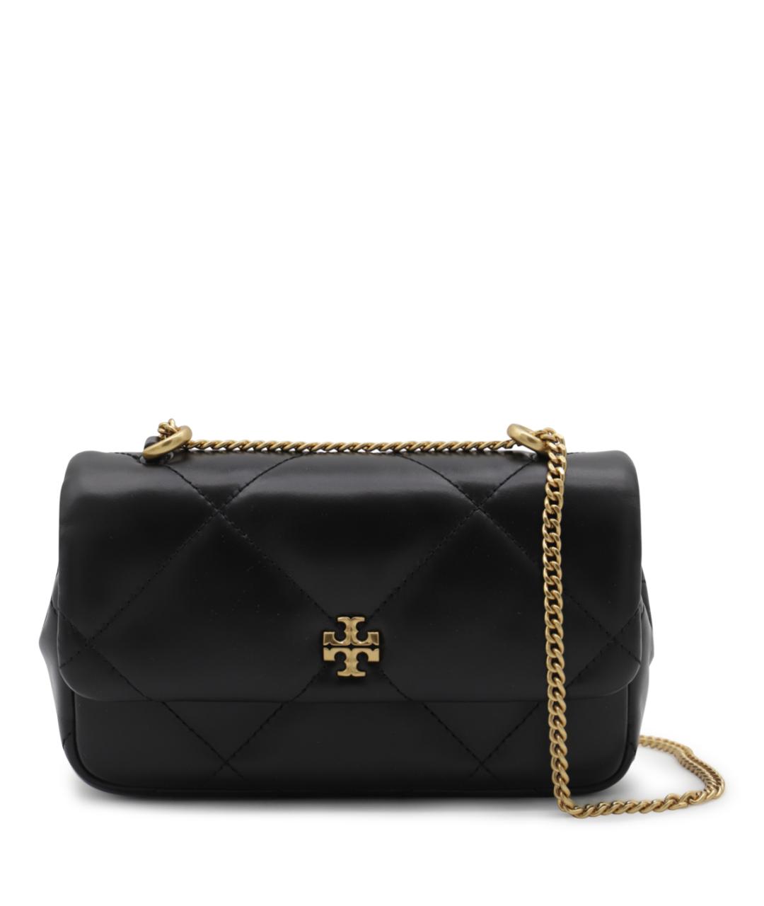 TORY BURCH Черная кожаная сумка через плечо, фото 1