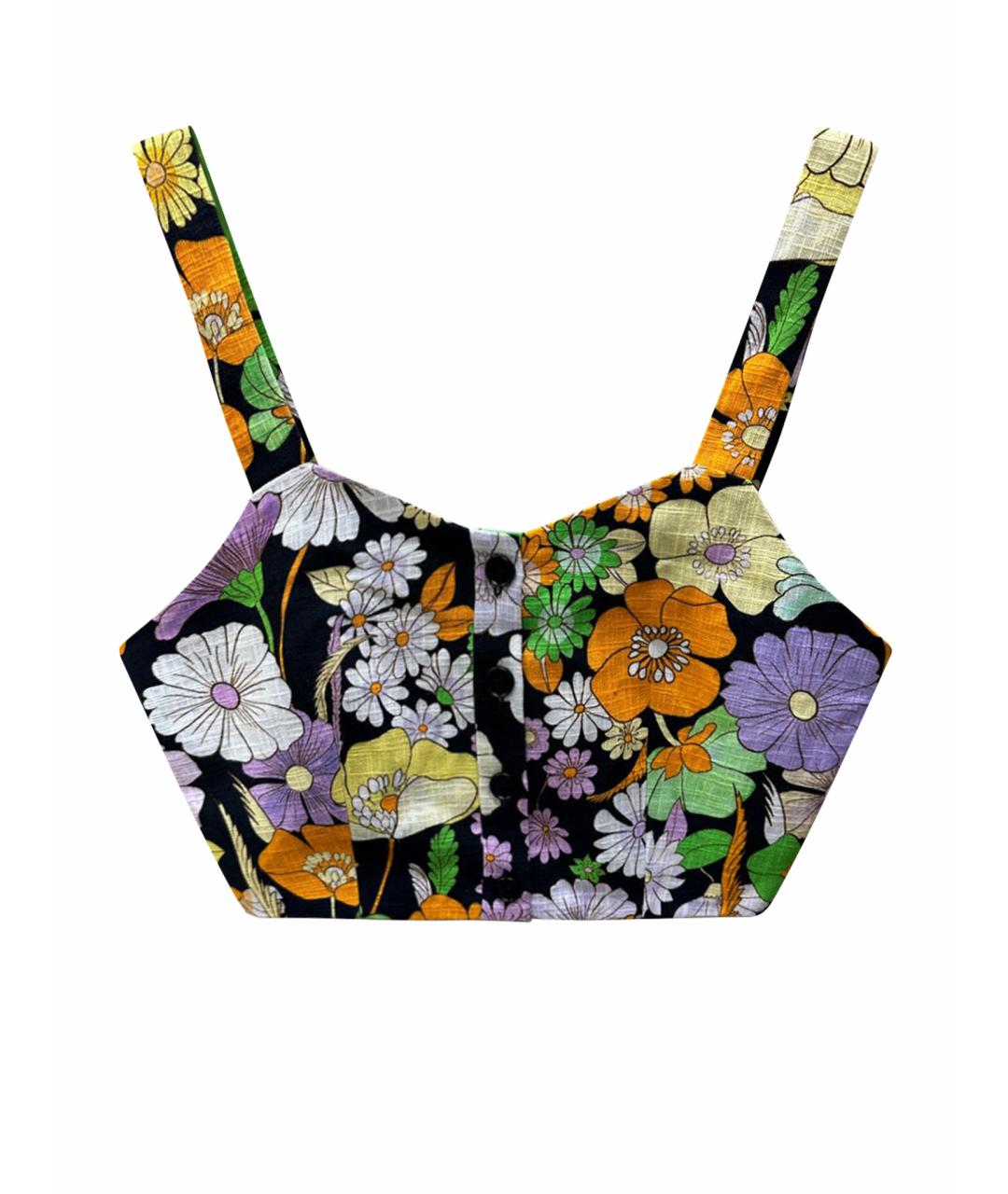 MAJE Мульти льняная майка, фото 1