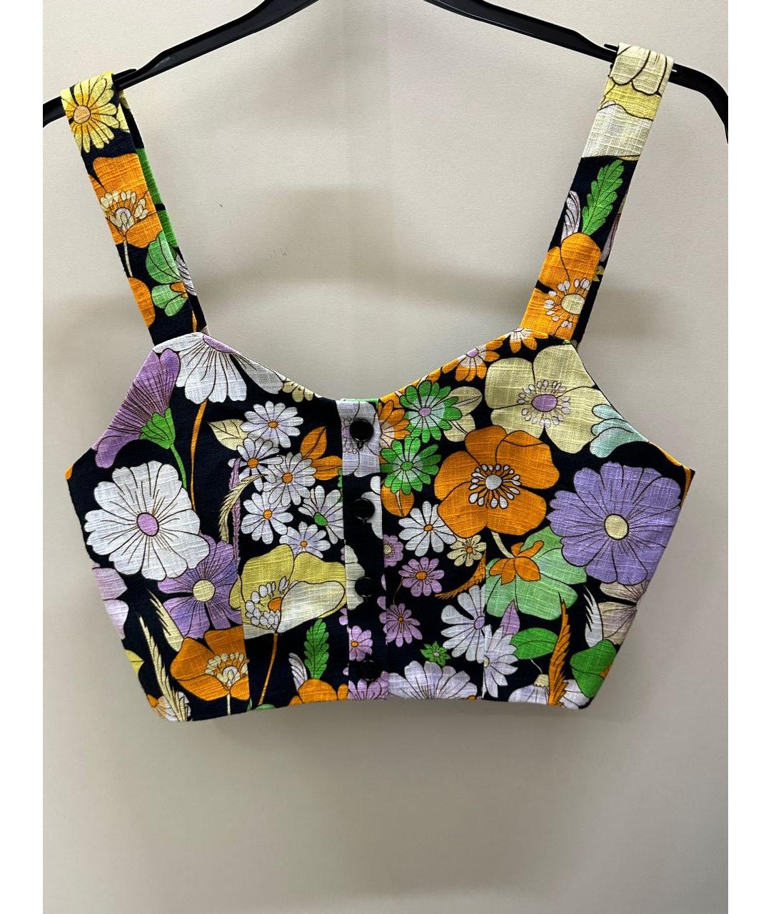 MAJE Мульти льняная майка, фото 6