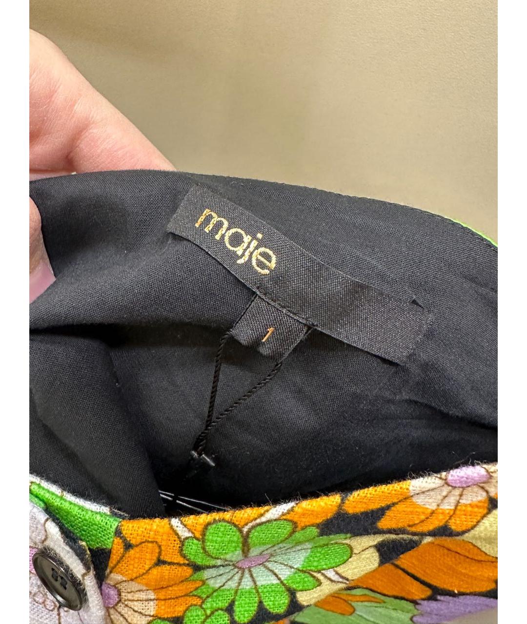 MAJE Мульти льняная майка, фото 5