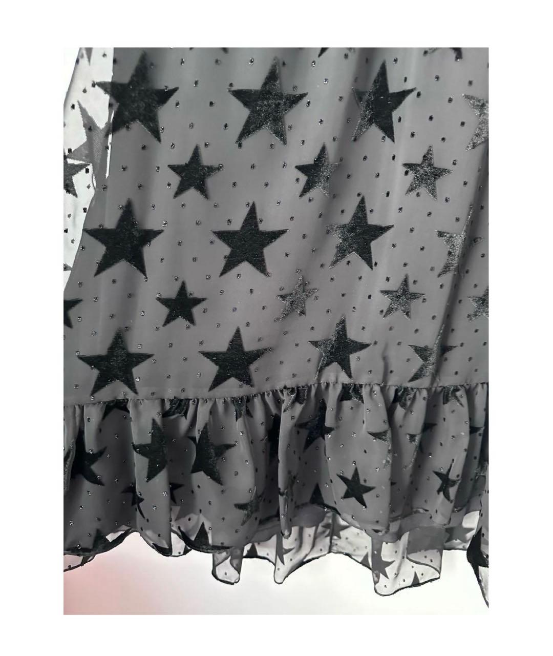 SAINT LAURENT Черное полиэстеровое коктейльное платье, фото 4