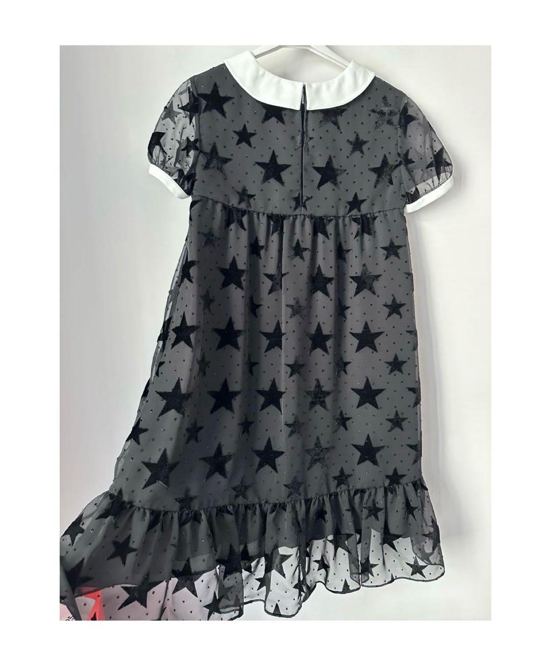 SAINT LAURENT Черное полиэстеровое коктейльное платье, фото 2