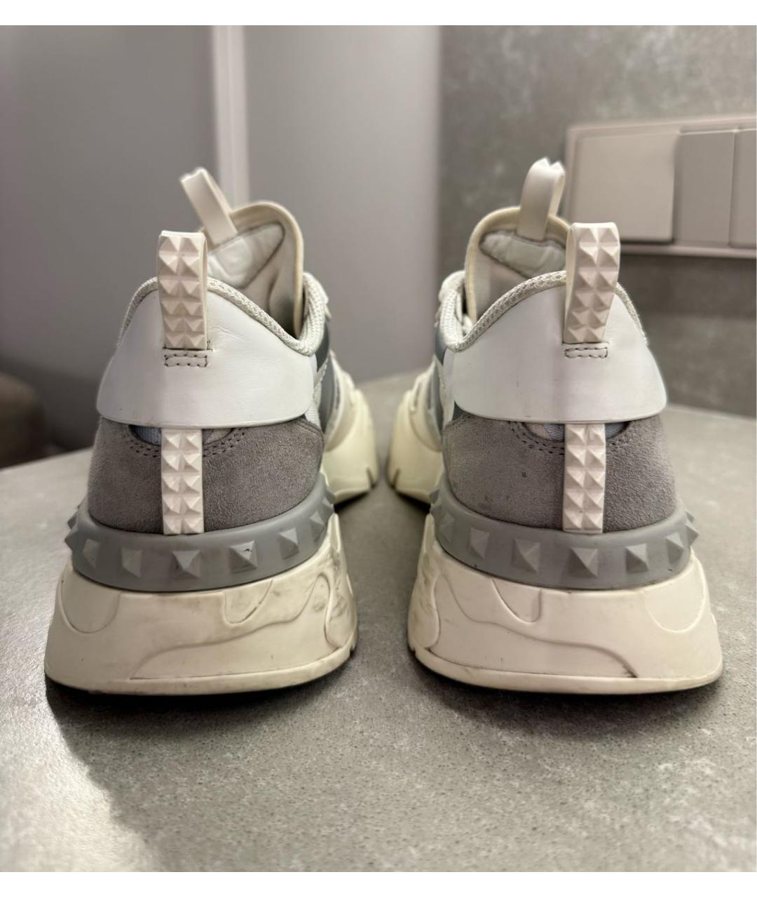 VALENTINO Белые кожаные кроссовки, фото 4