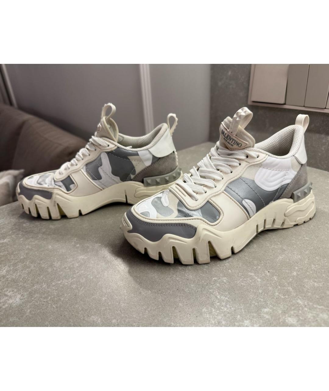 VALENTINO Белые кожаные кроссовки, фото 6