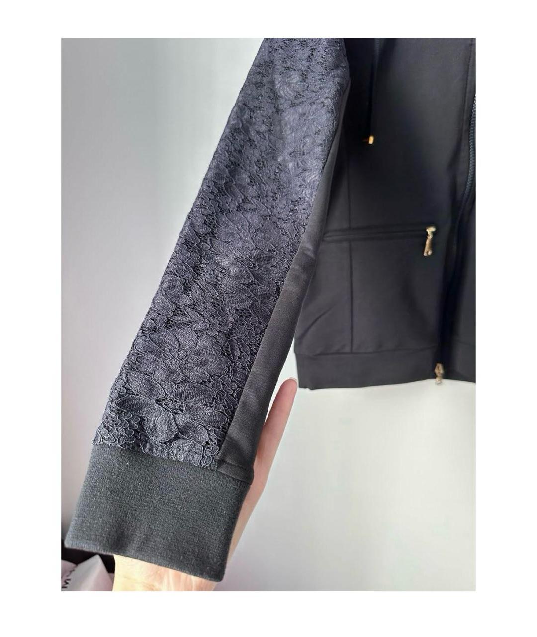 BOGNER Синий хлопко-эластановый жакет/пиджак, фото 4