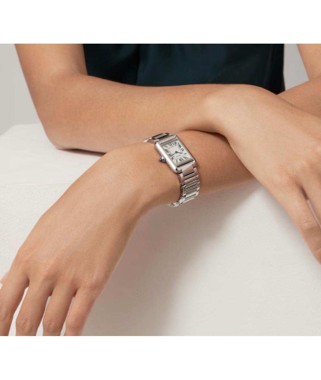 CARTIER Серебряные часы, фото 4