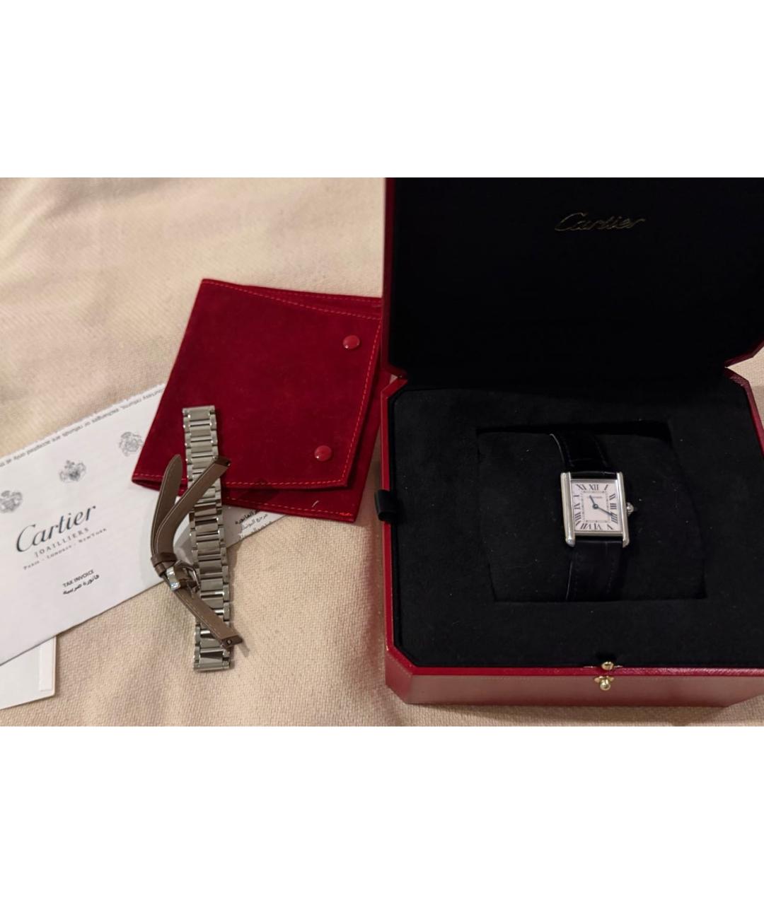 CARTIER Серебряные часы, фото 5