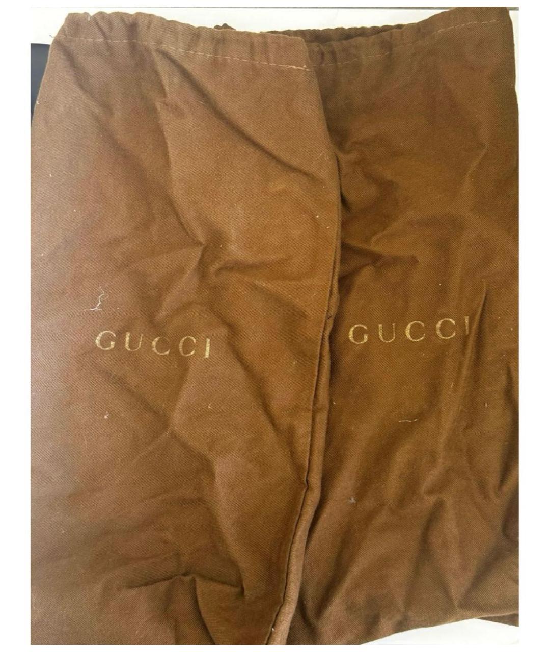 GUCCI Черные кожаные босоножки, фото 5