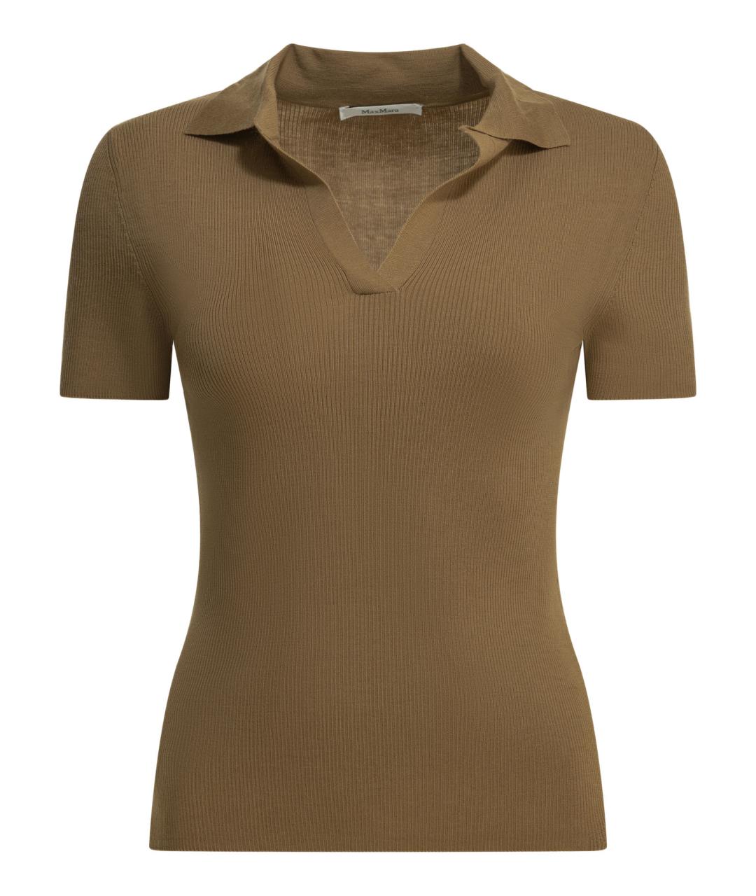 MAX MARA Коричневый шерстяной джемпер / свитер, фото 1