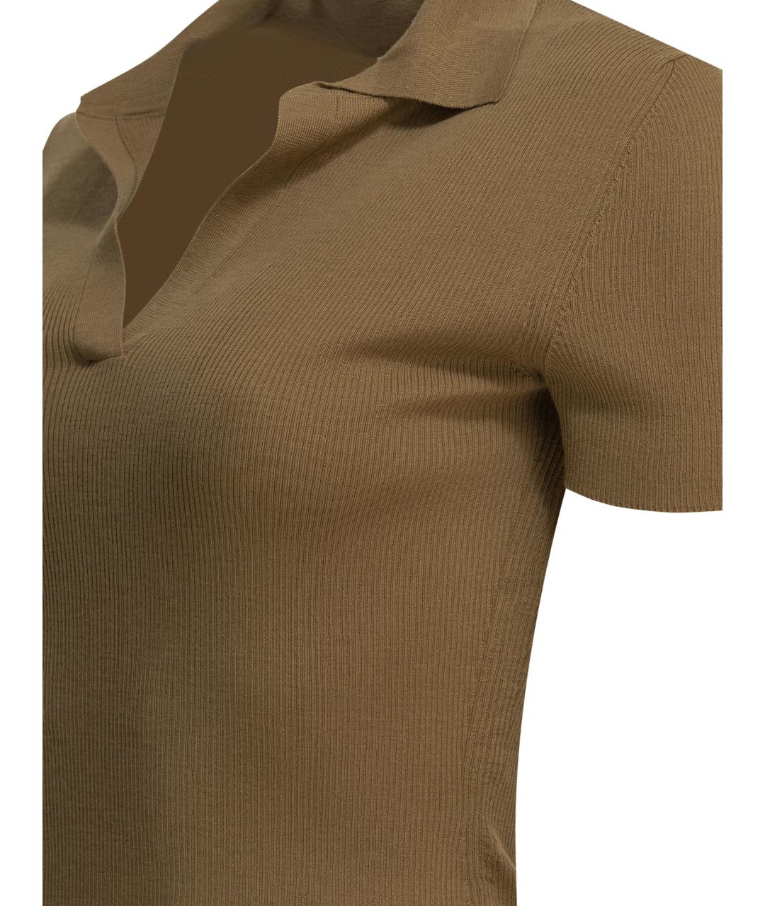 MAX MARA Коричневый шерстяной джемпер / свитер, фото 4