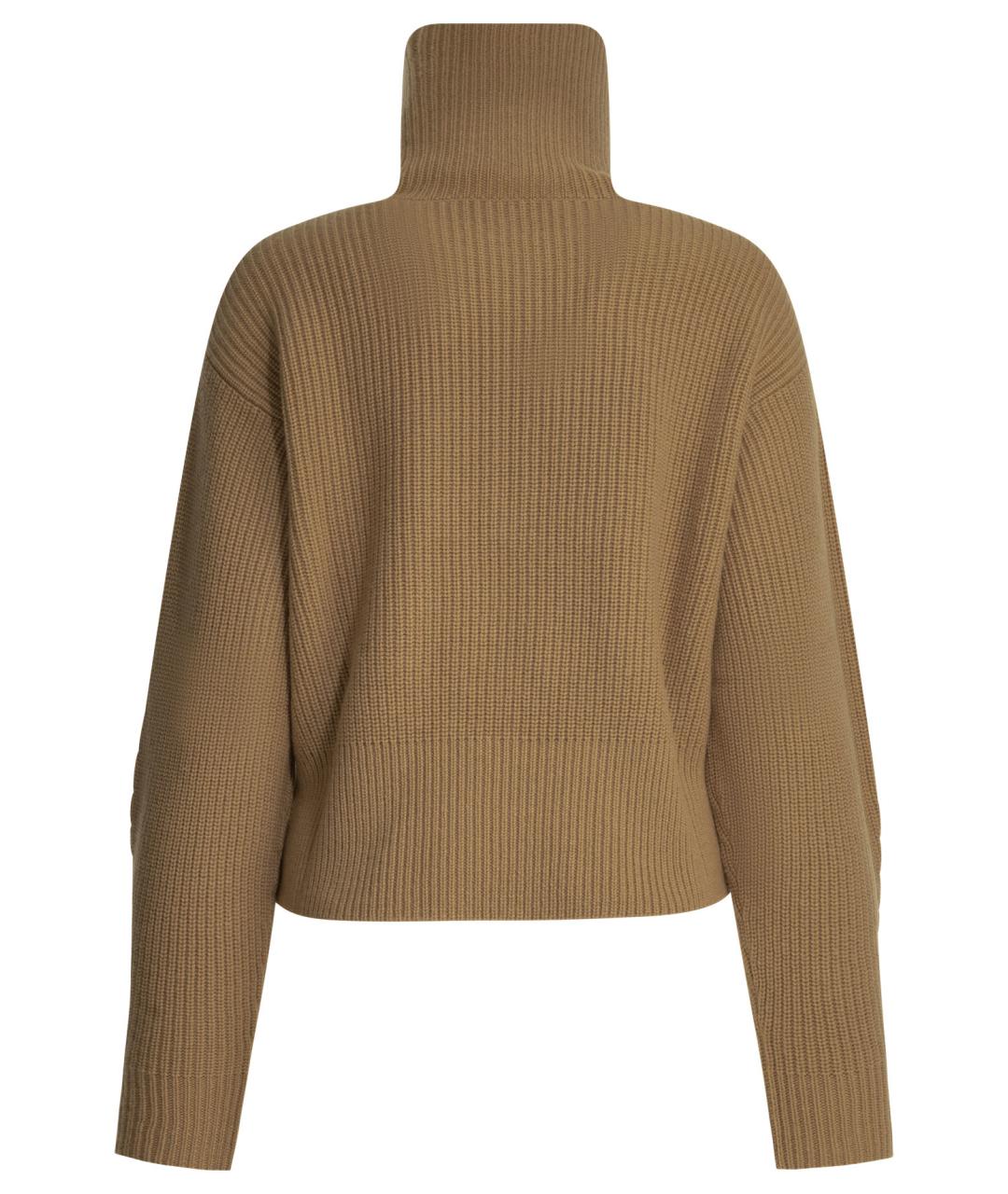 MAX MARA Коричневый шерстяной джемпер / свитер, фото 2