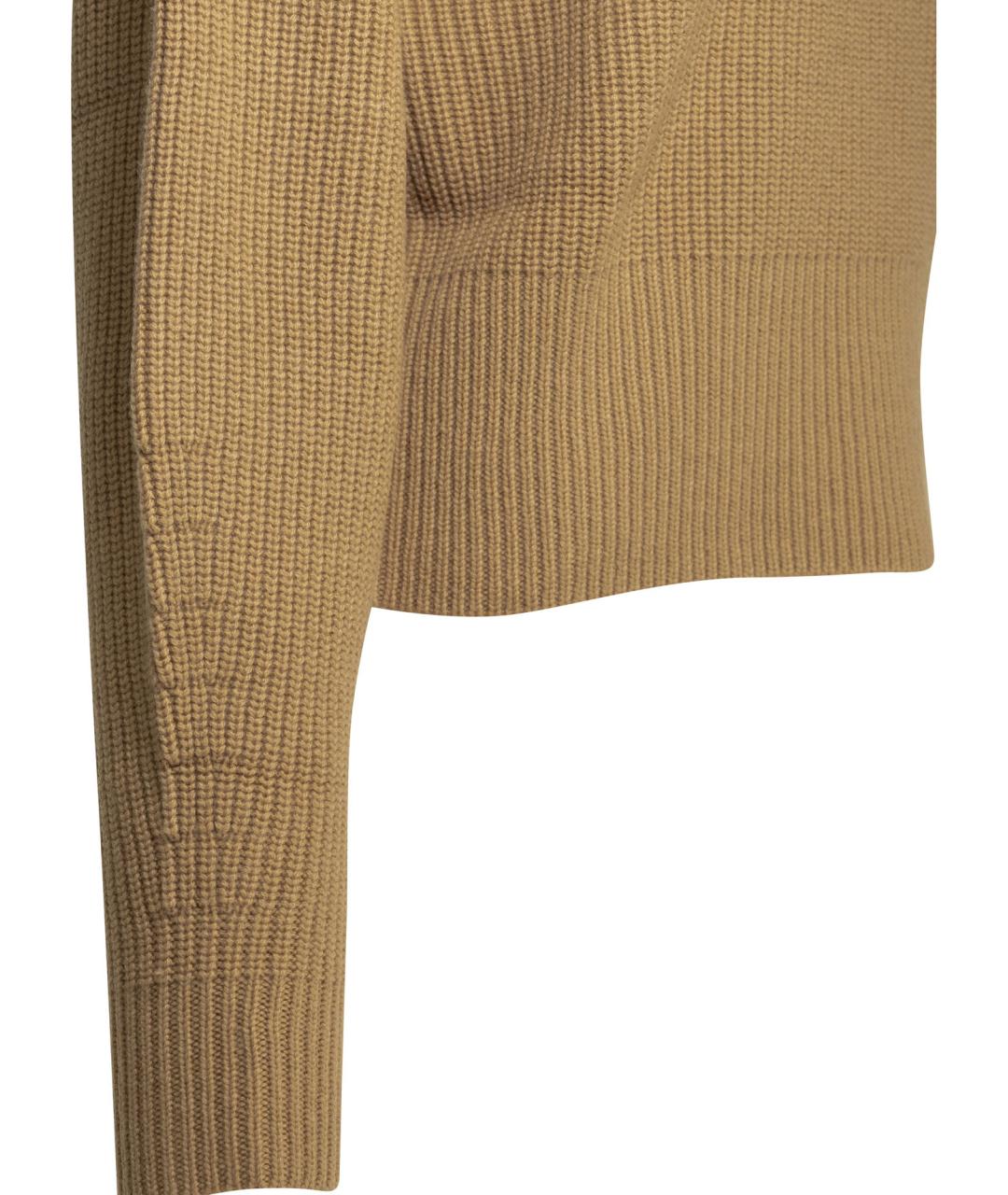 MAX MARA Коричневый шерстяной джемпер / свитер, фото 4
