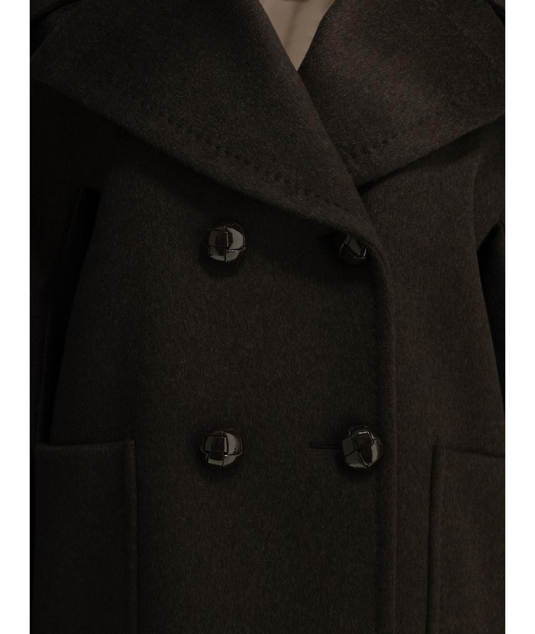 MAX MARA Коричневое кашемировое пальто, фото 3