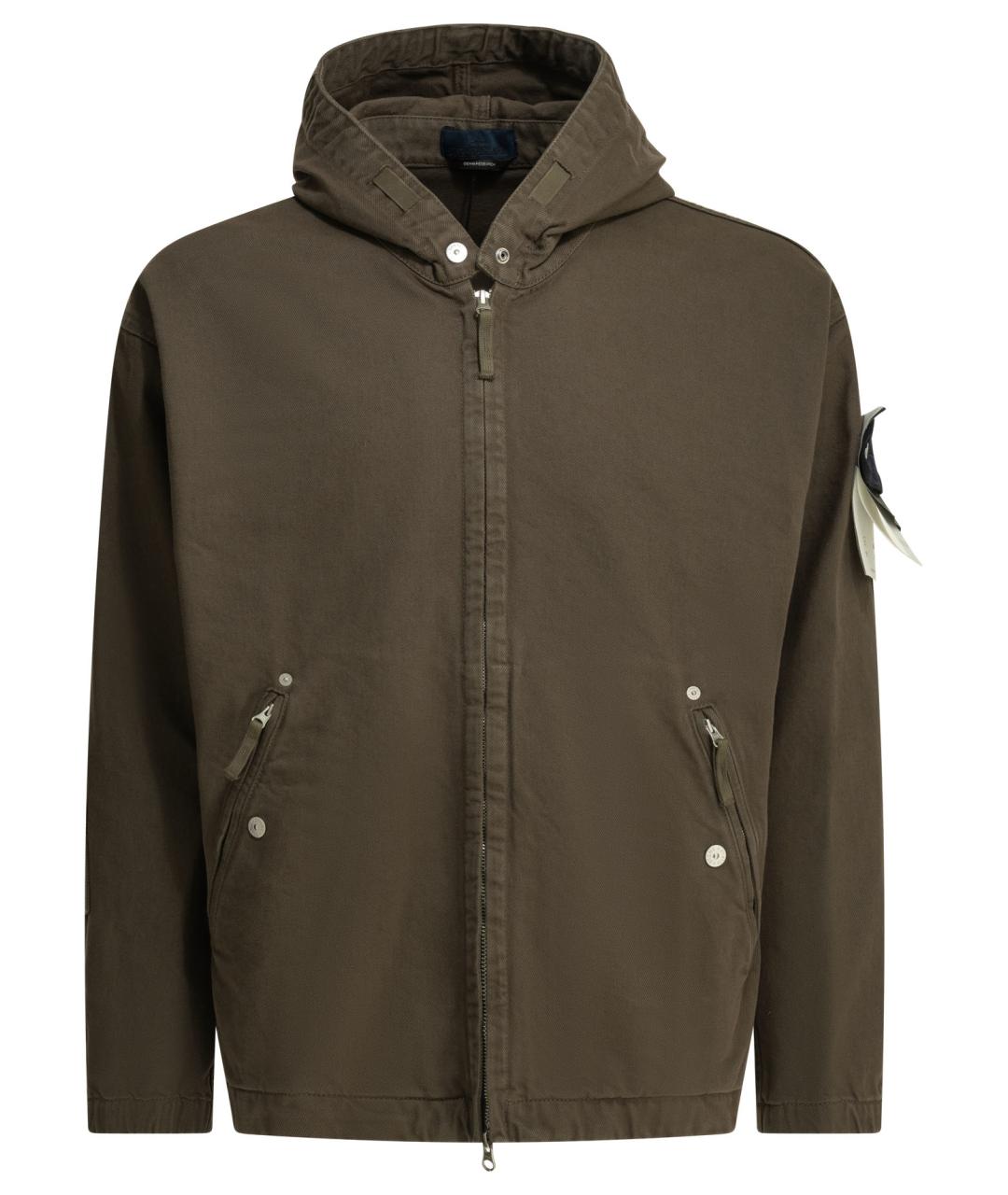 STONE ISLAND Коричневая хлопковая куртка, фото 1