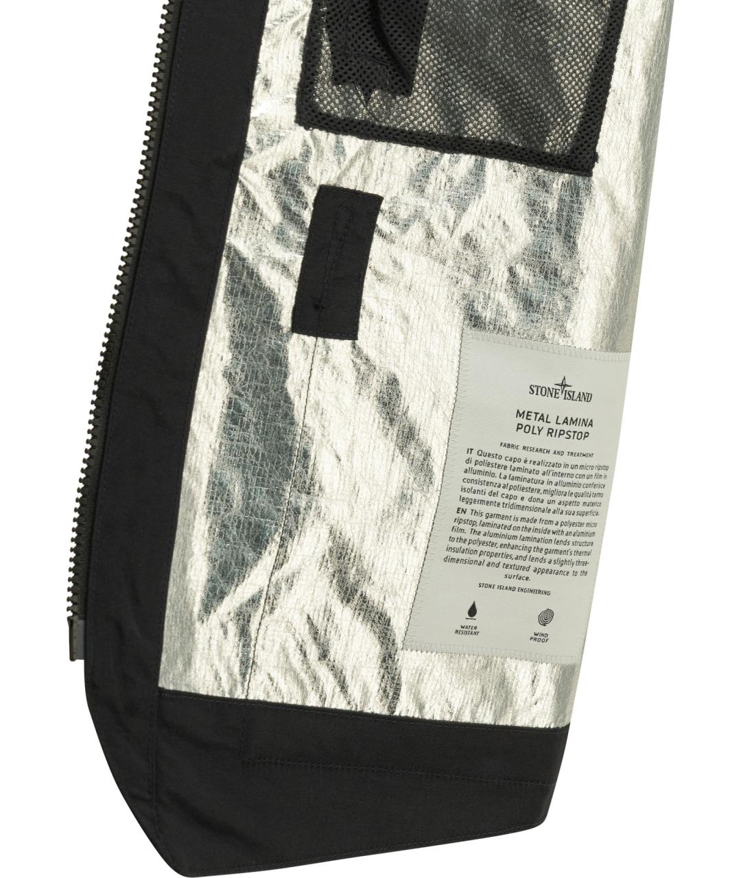 STONE ISLAND Синяя полиэстеровая куртка, фото 4