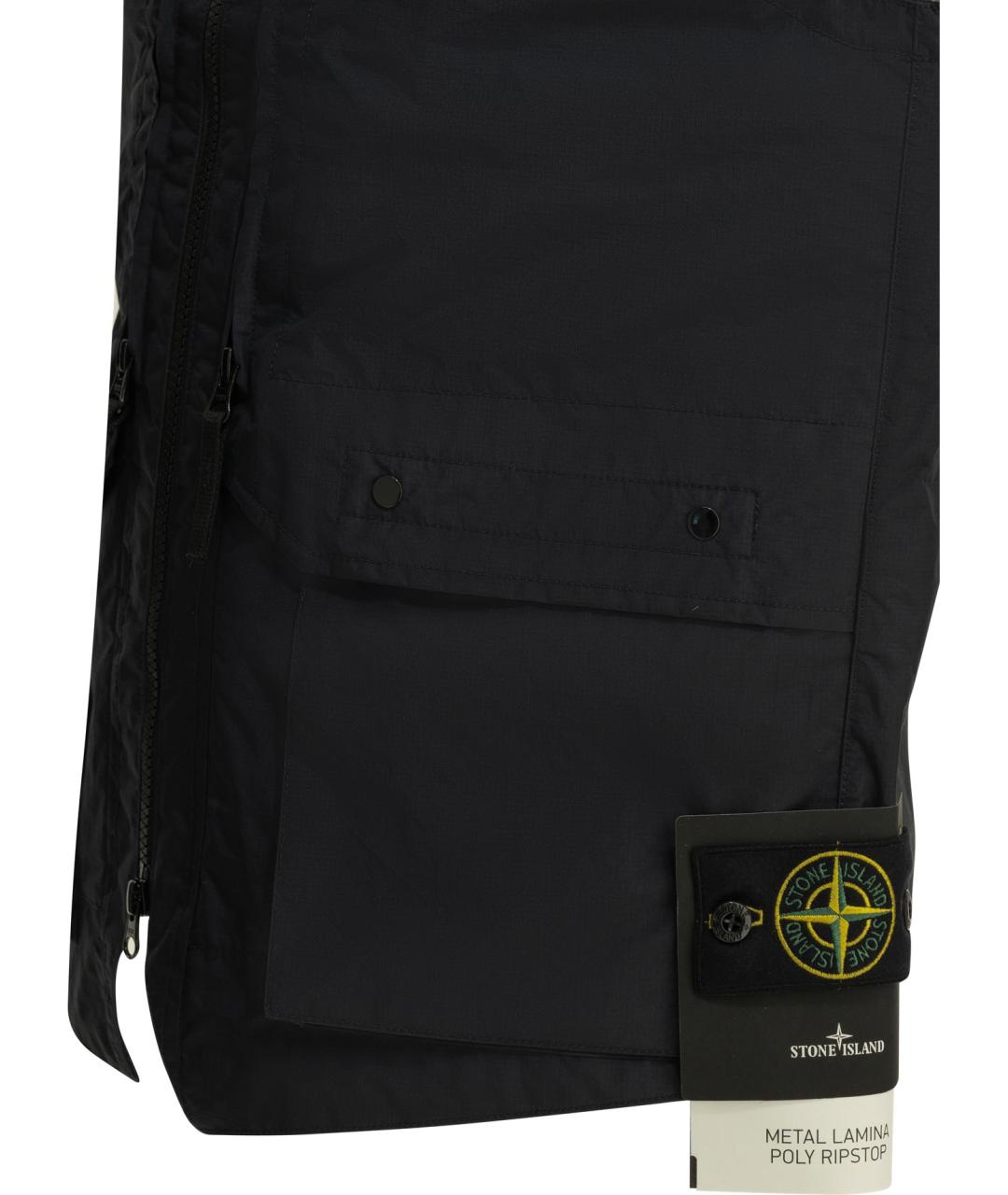 STONE ISLAND Синяя полиэстеровая куртка, фото 3