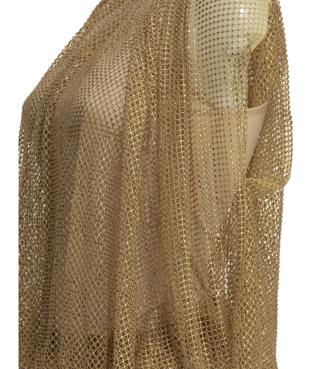 SPORTMAX Бежевая полиэстеровая блузы, фото 4