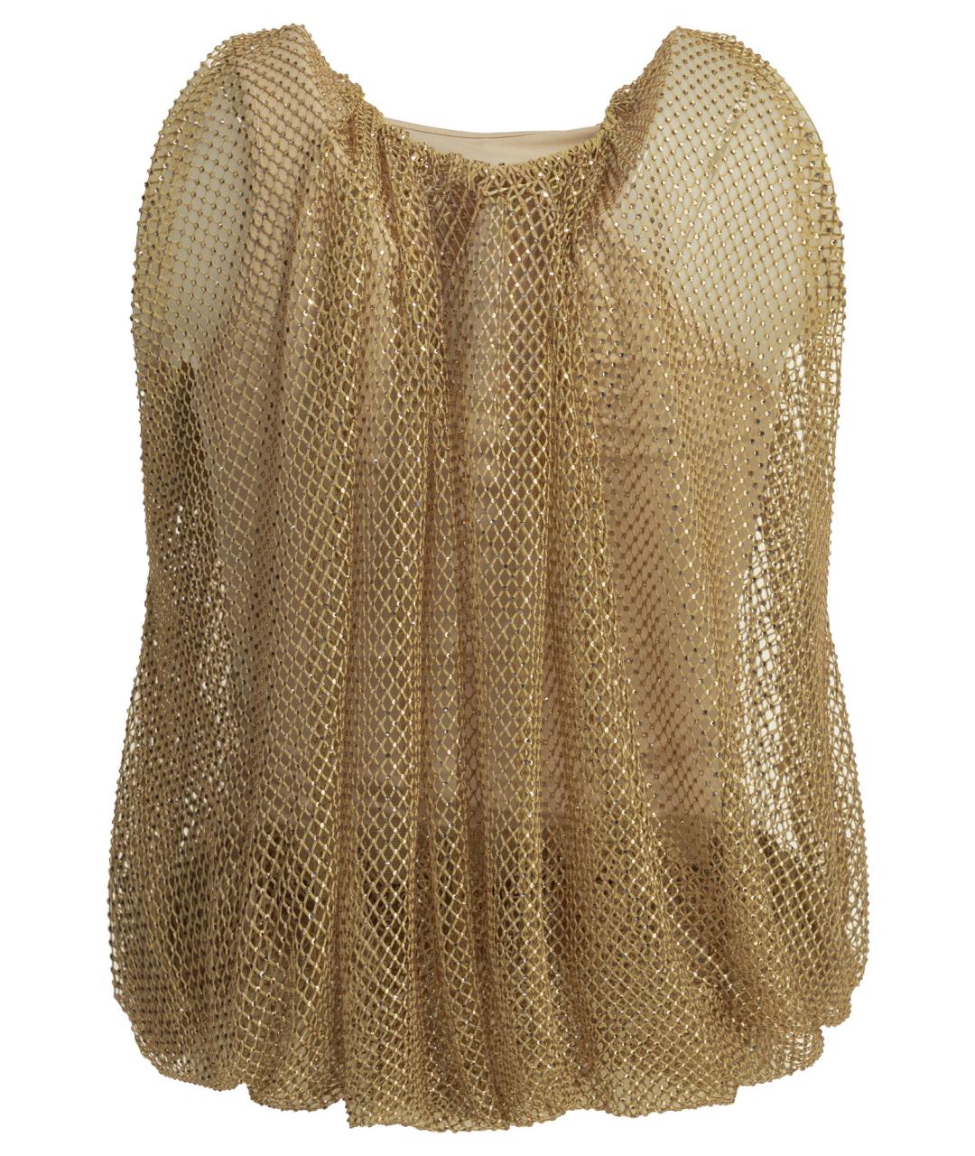 SPORTMAX Бежевая полиэстеровая блузы, фото 2