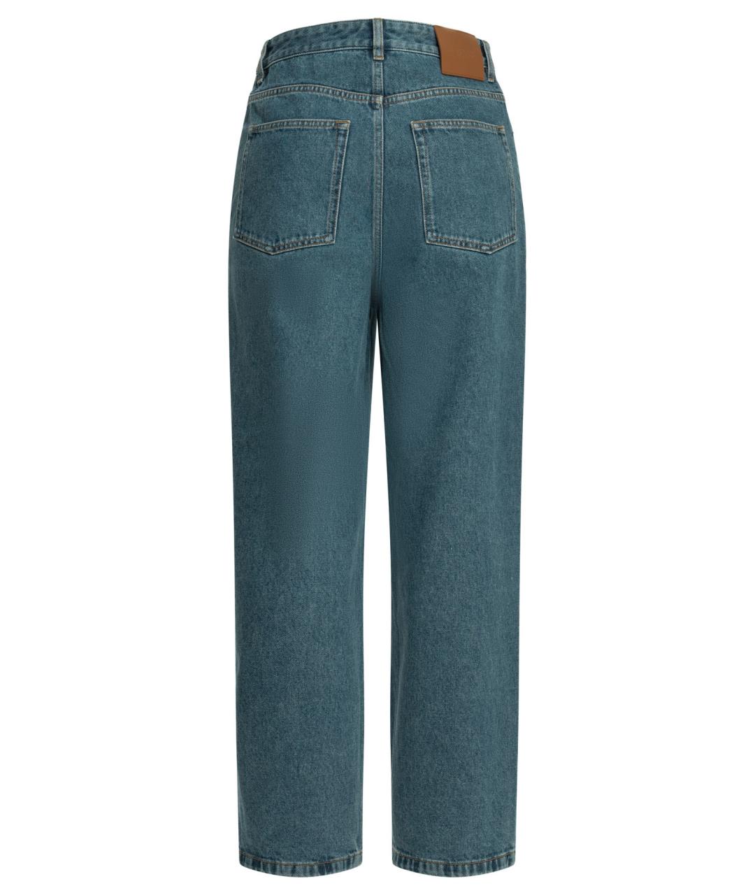 LOEWE Синие хлопковые прямые джинсы, фото 2