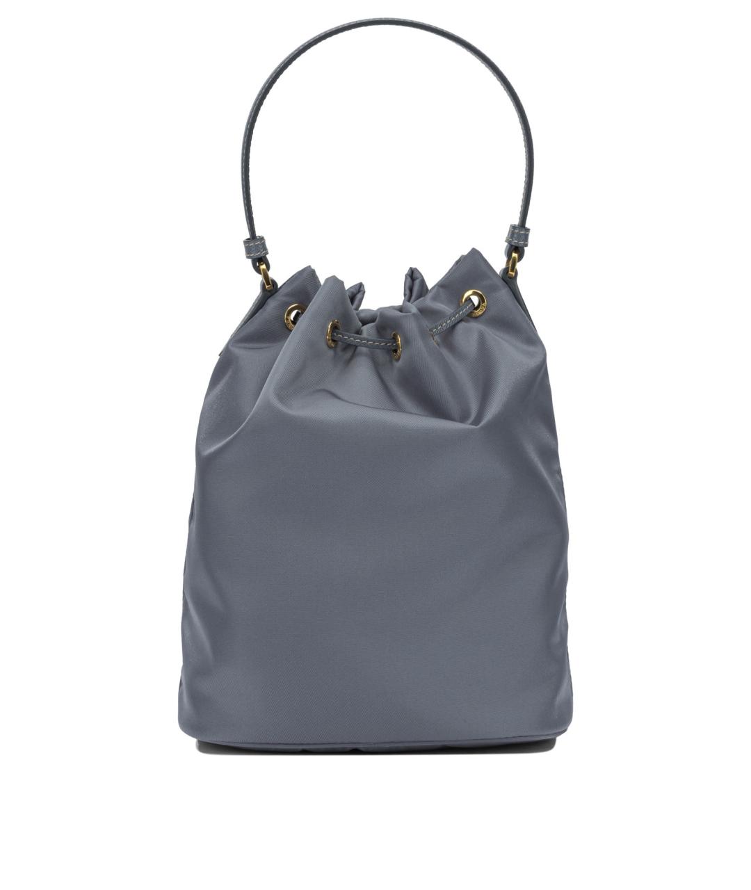 PRADA Голубая синтетическая сумка с короткими ручками, фото 3