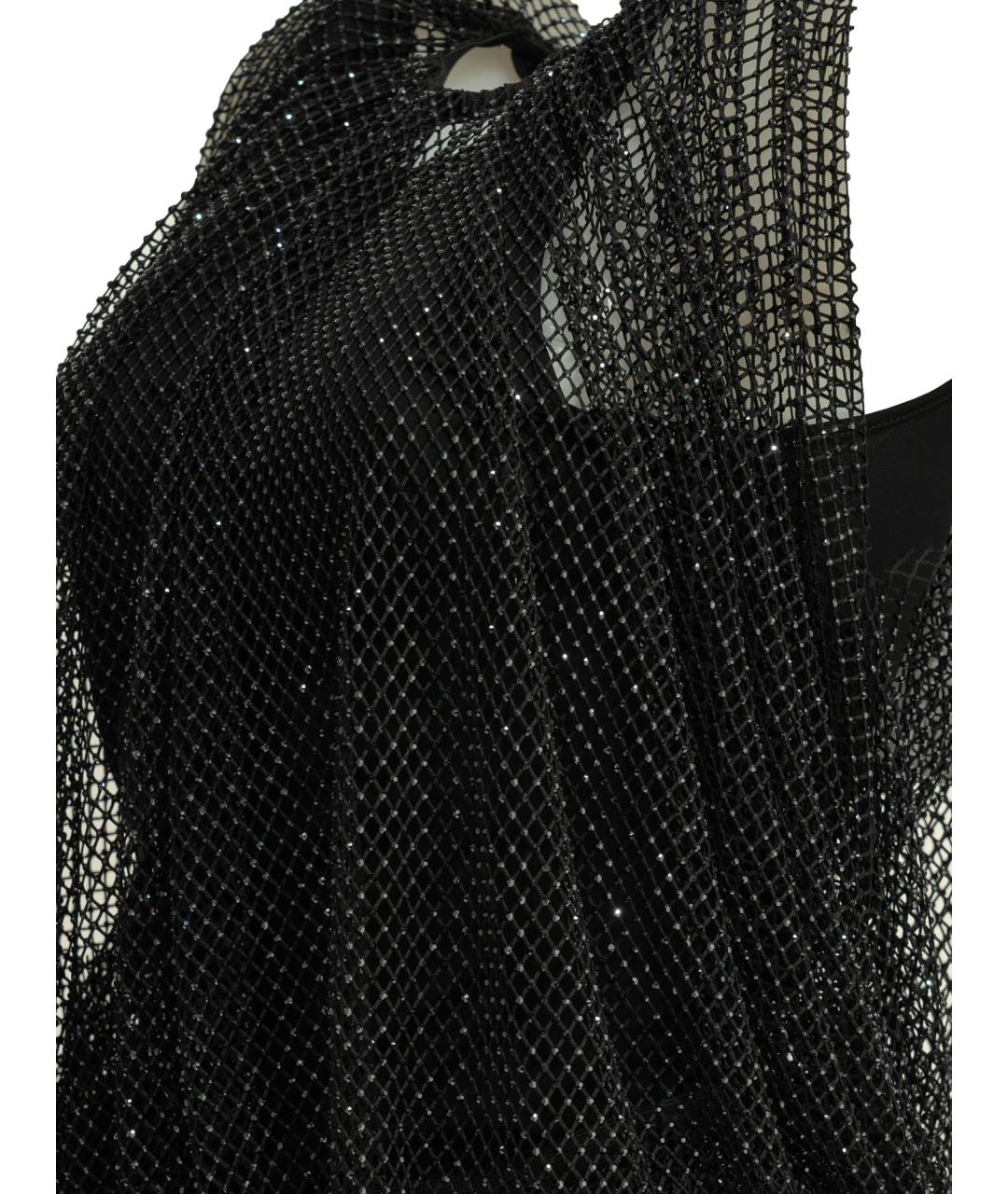 SPORTMAX Черная полиэстеровая блузы, фото 4