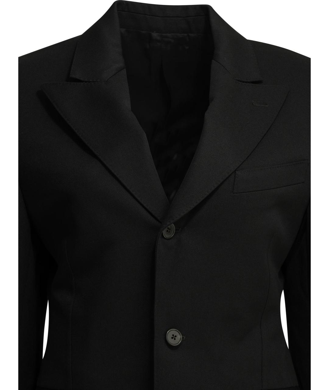 CELINE Черный шерстяной жакет/пиджак, фото 3