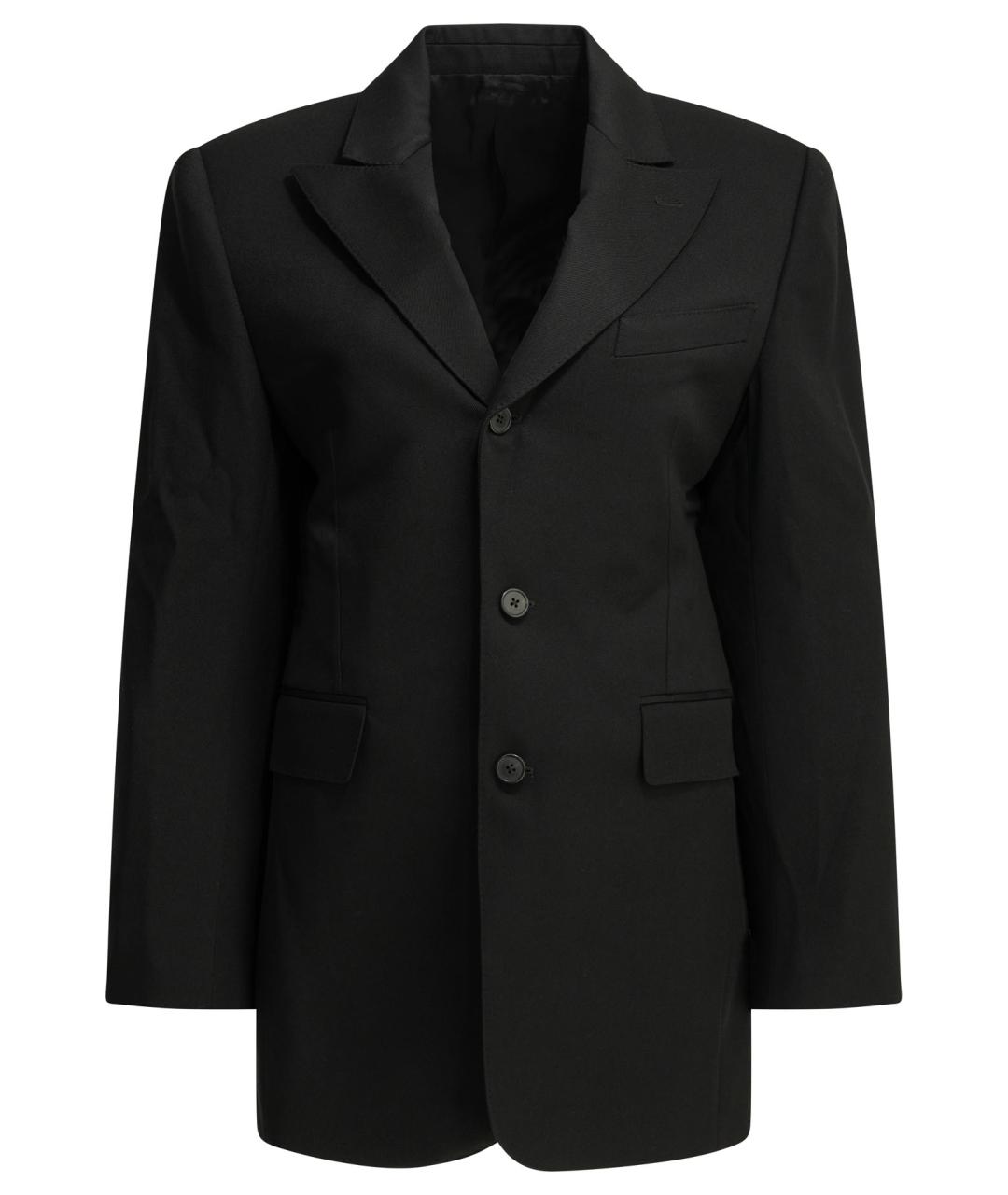 CELINE Черный шерстяной жакет/пиджак, фото 1