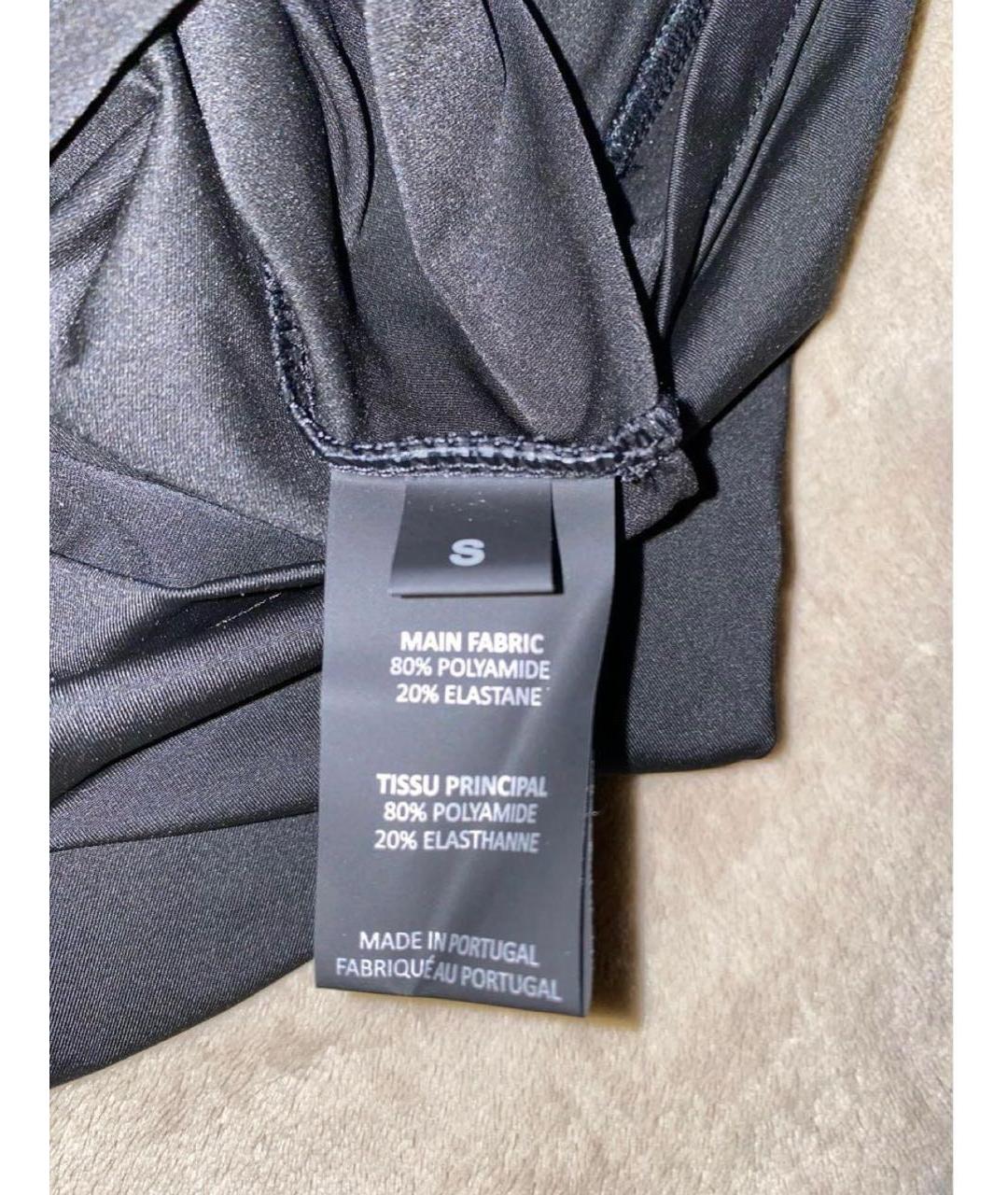 VETEMENTS Черное полиэстеровое повседневное платье, фото 7