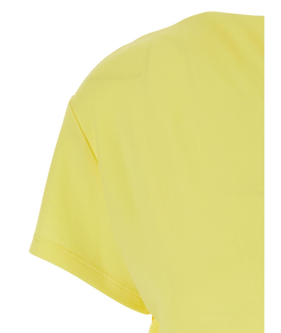 JACQUEMUS Желтое вискозное повседневное платье, фото 3