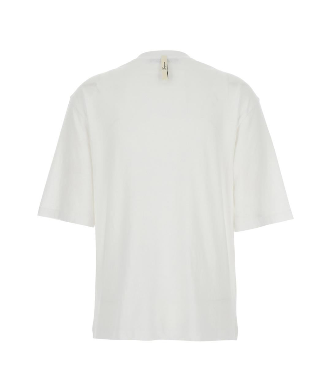 JACQUEMUS Белая хлопковая футболка, фото 2