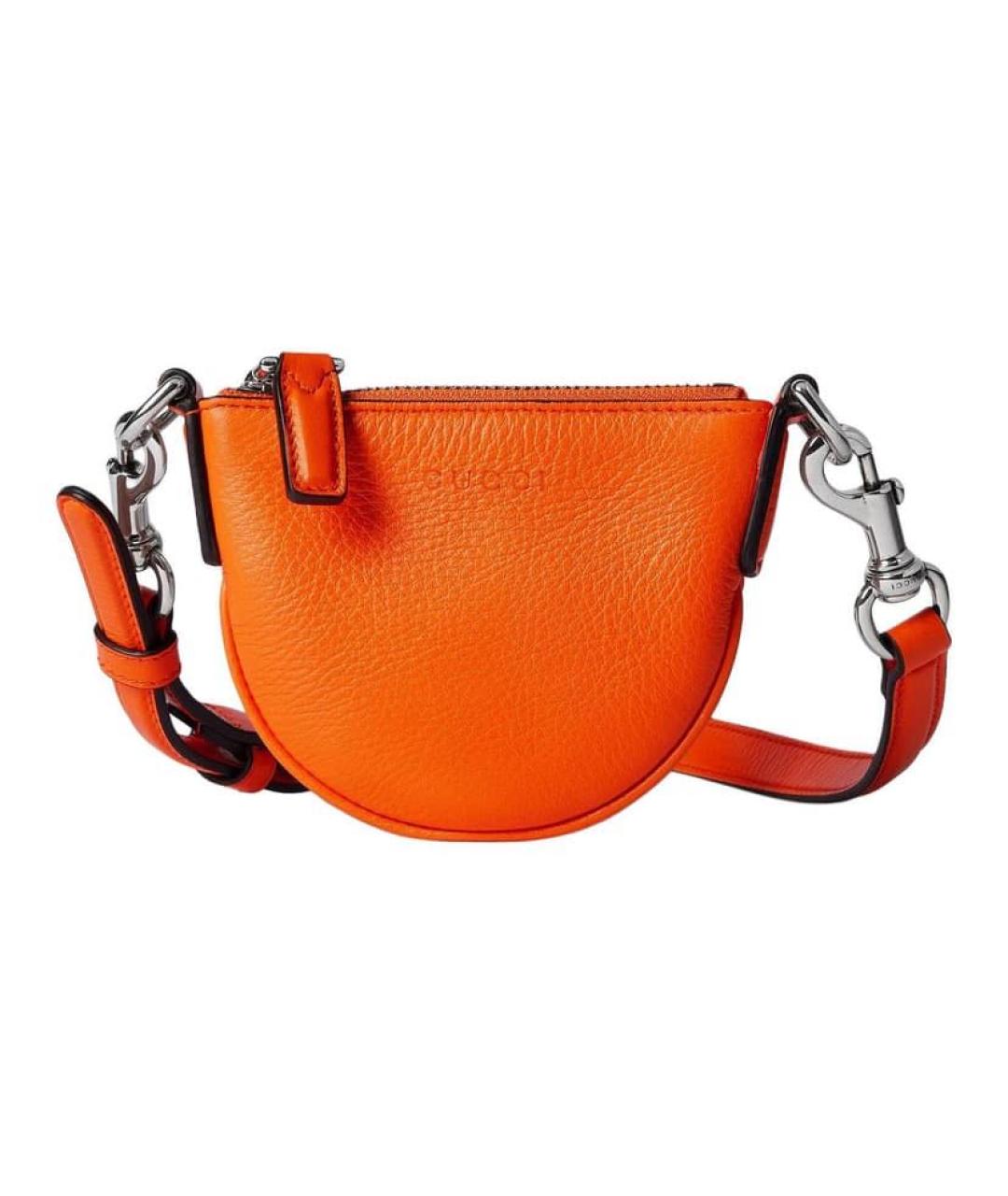 GUCCI Оранжевая кожаная сумка через плечо, фото 1