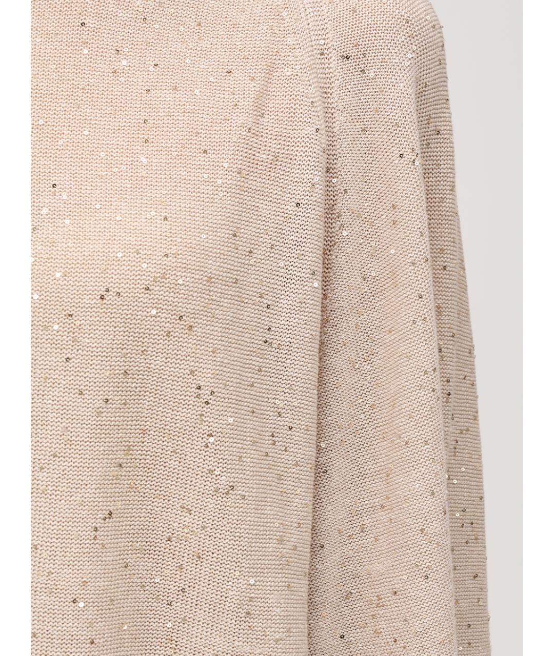 PANICALE Бежевый льняной костюм с брюками, фото 5