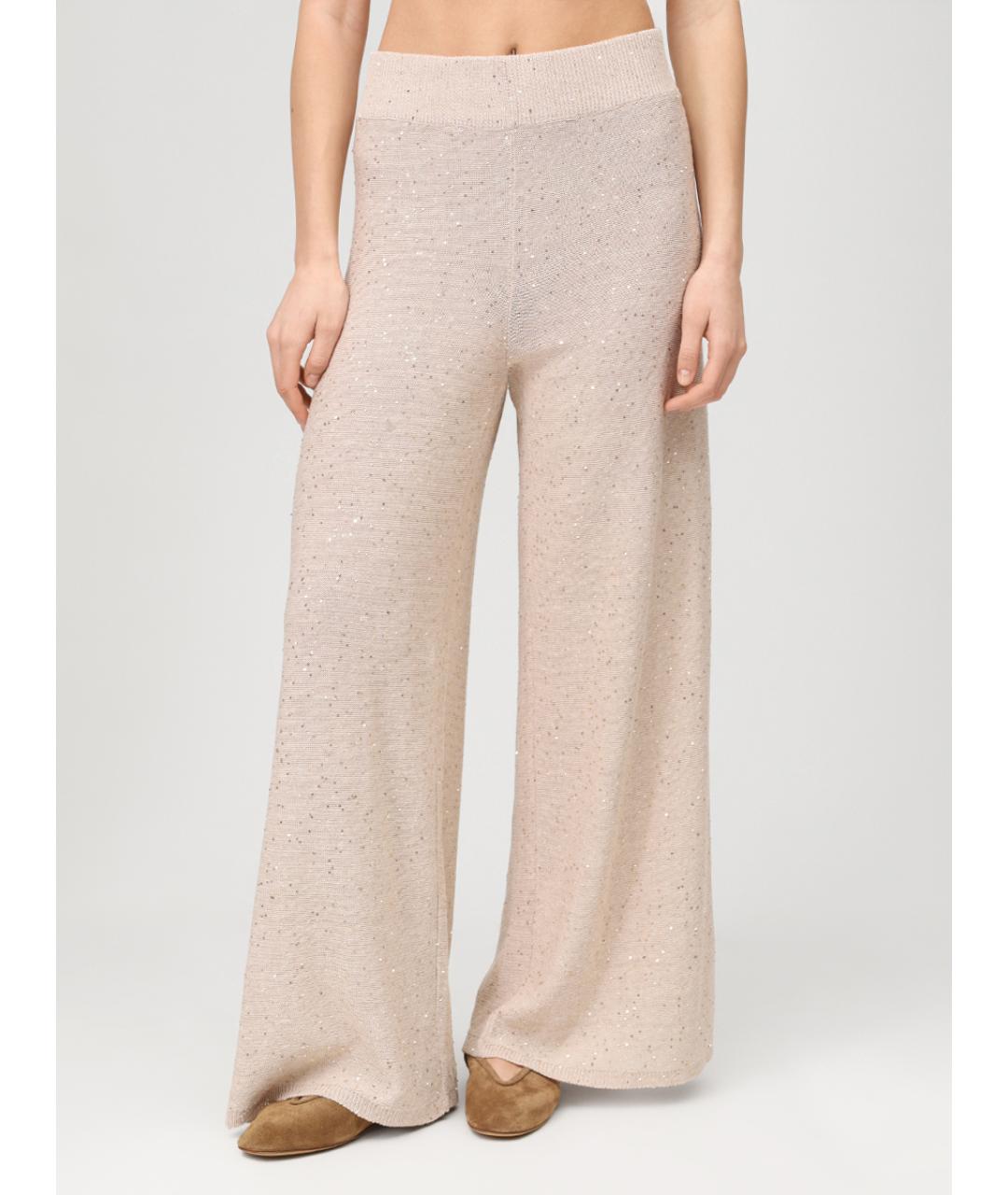 PANICALE Бежевый льняной костюм с брюками, фото 7