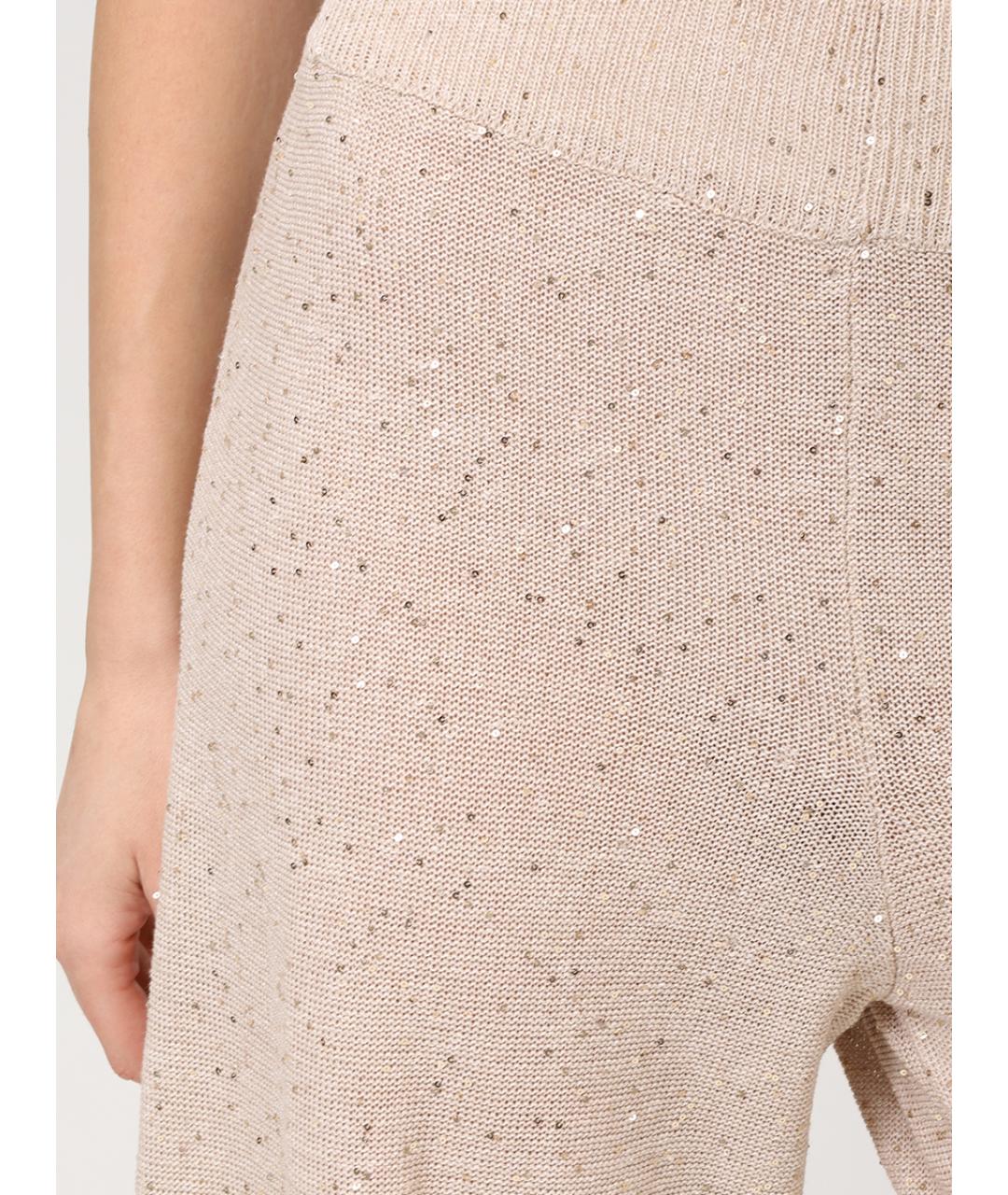 PANICALE Бежевый льняной костюм с брюками, фото 8