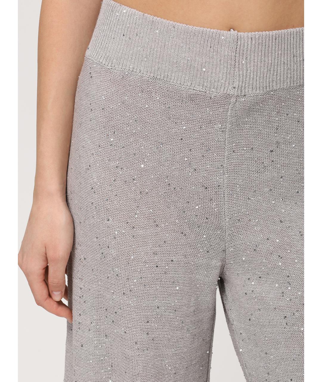 PANICALE Серый льняной костюм с брюками, фото 8