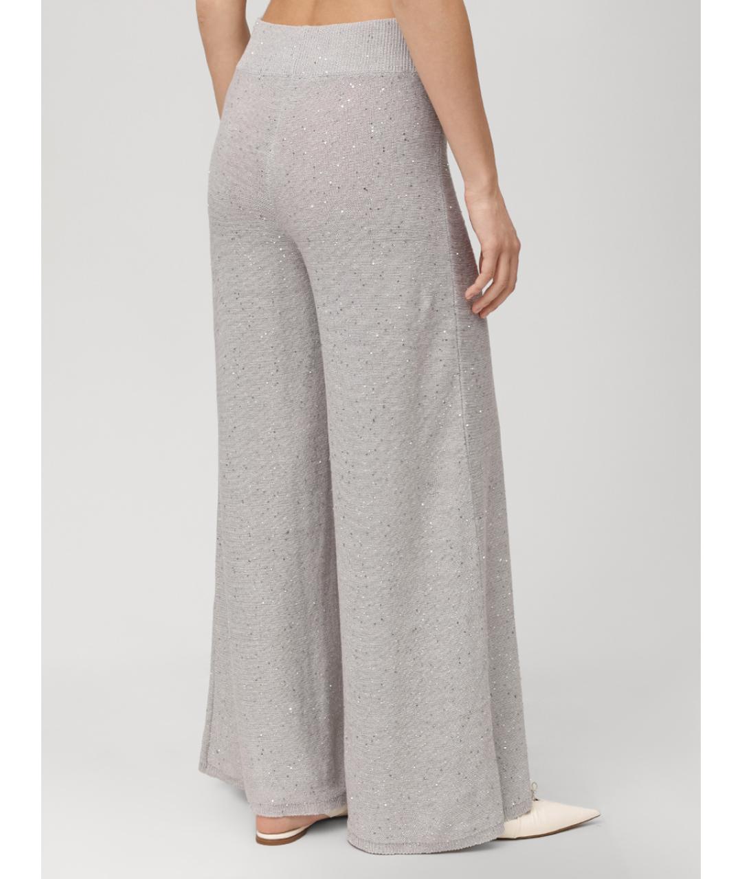 PANICALE Серый льняной костюм с брюками, фото 6