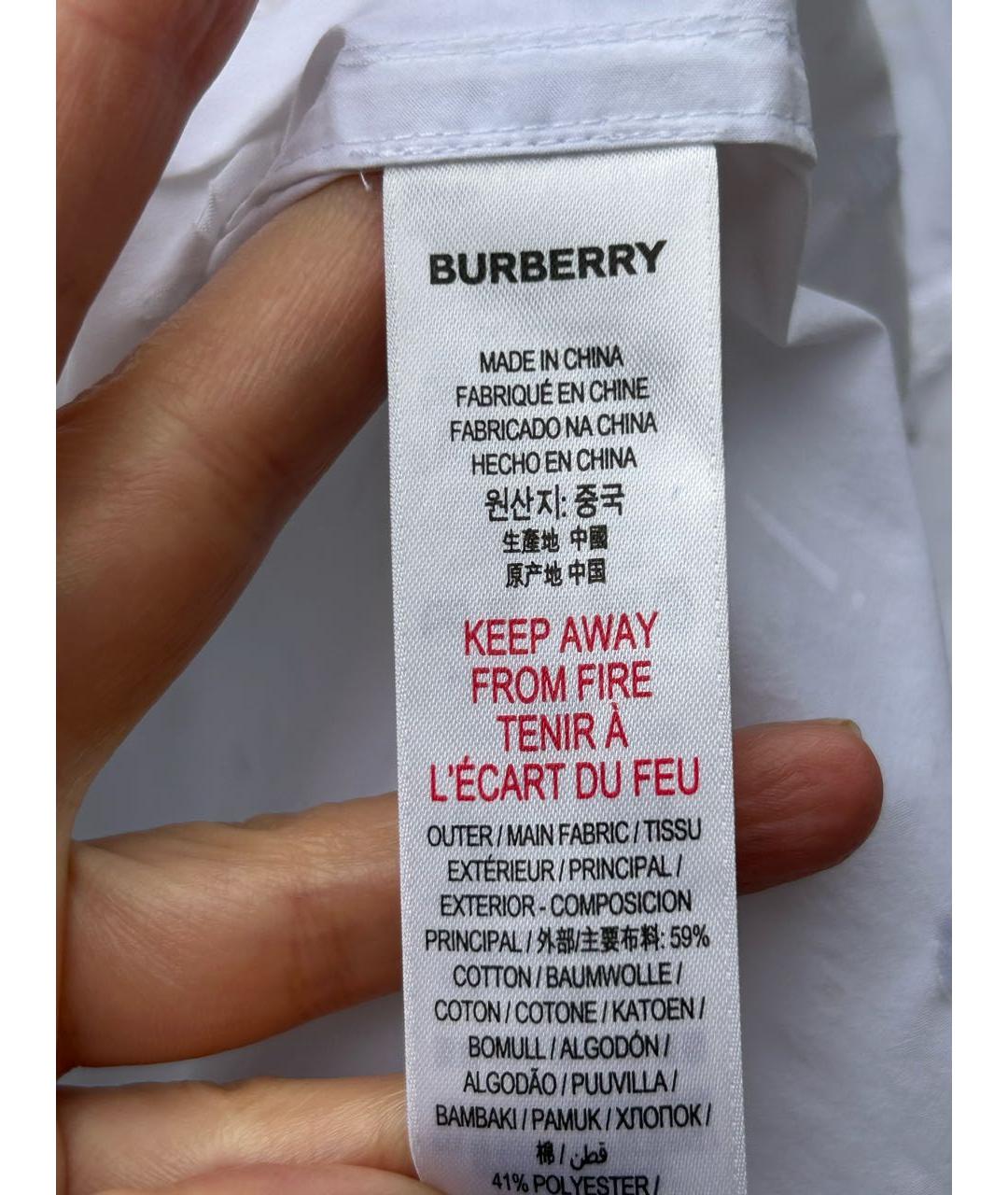 BURBERRY Хлопковая детская рубашка, фото 5